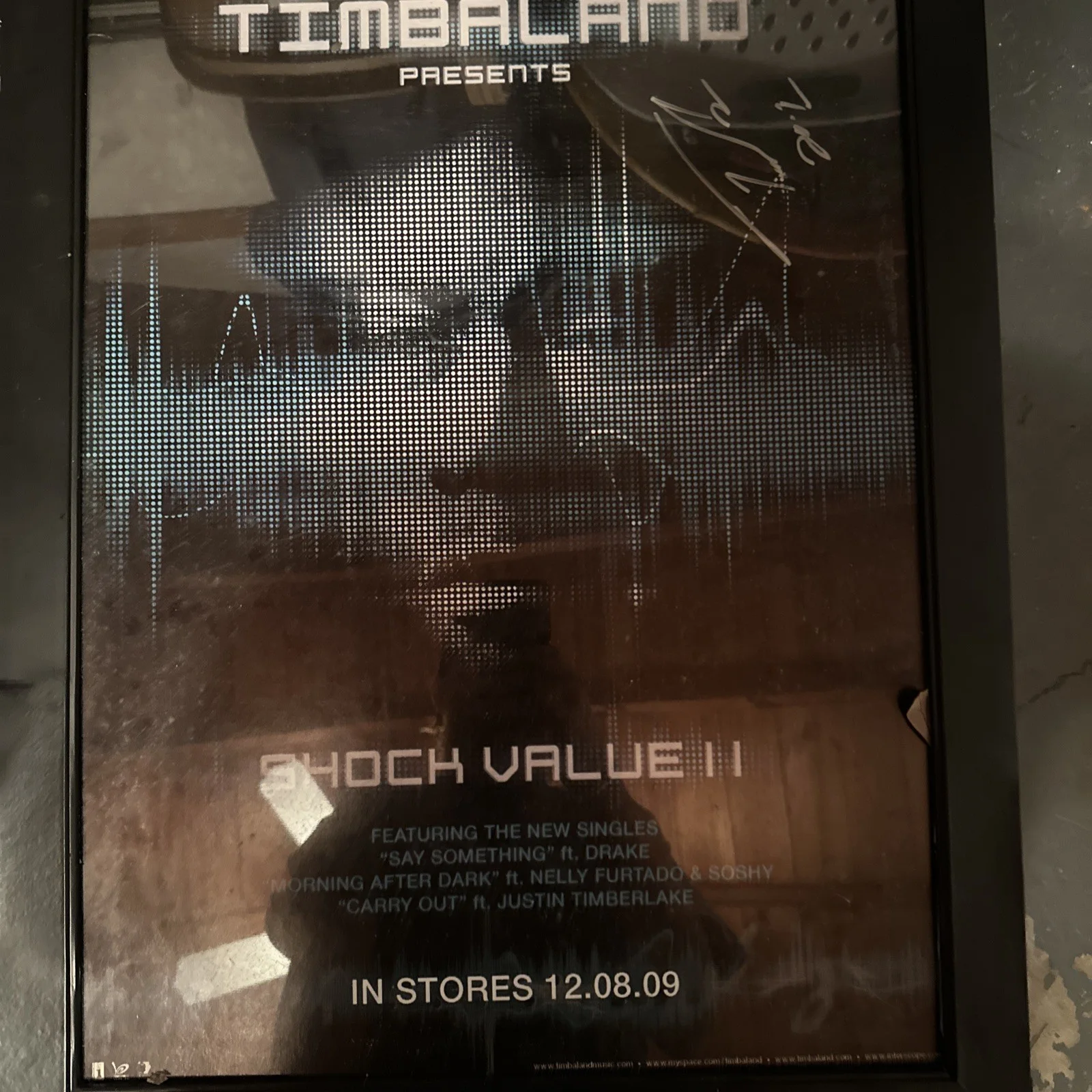 Timbaland Presents Shock Value 2 Autographed Poster, image 2