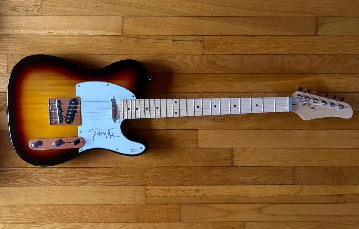 Gregg Allman — GREGG ALLMAN SIGNED AUTOGRAPHED TELECASTER GUITAR MIDNIGHT RIDER BROTHERS PSA, изображение 2