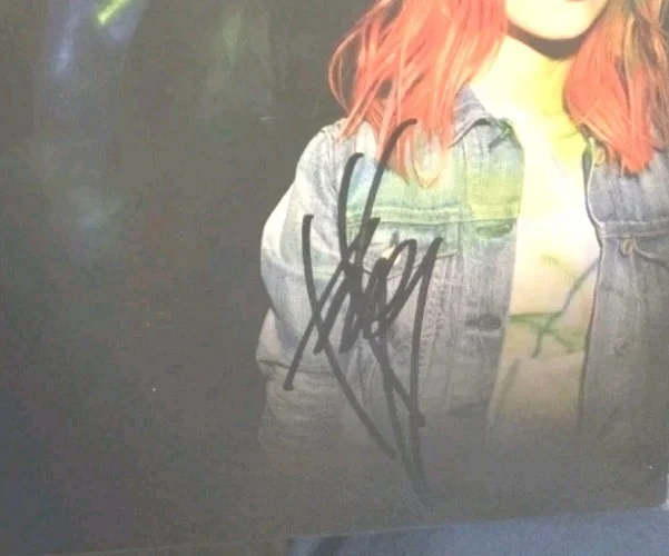 HAYLEY WILLIAMS SIGNED PARAMORE SELF TITLED VINYL ALBUM AUTOGRAPH COA, изображение 4