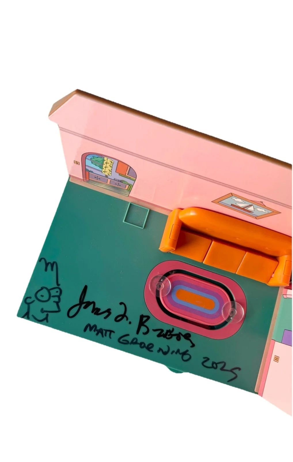 matt groening — Matt Groening James L Brooks Signed Autographed Rare Simpsons House SWAU COA, изображение 3