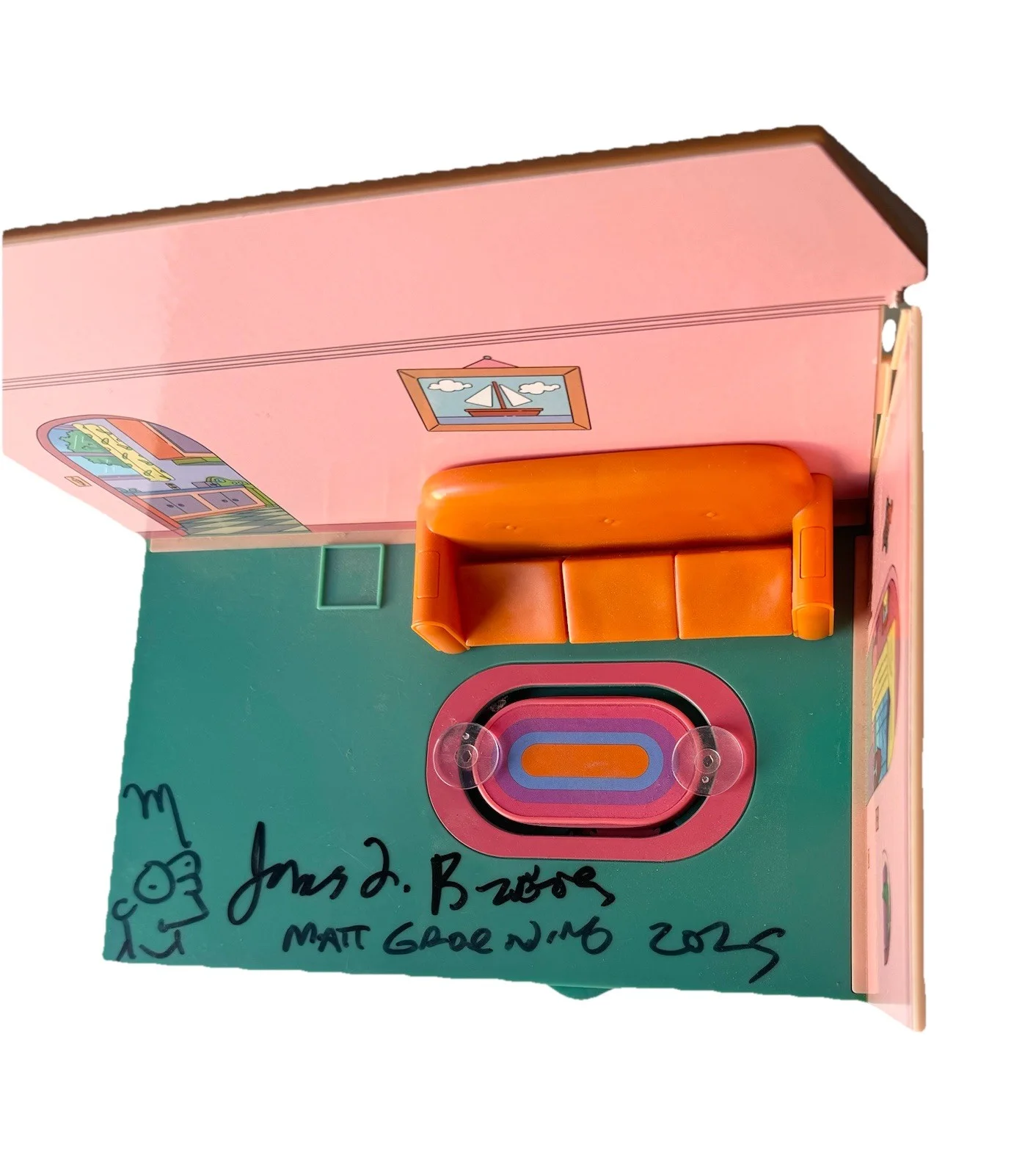 matt groening — Matt Groening James L Brooks Signed Autographed Rare Simpsons House SWAU COA, изображение 4