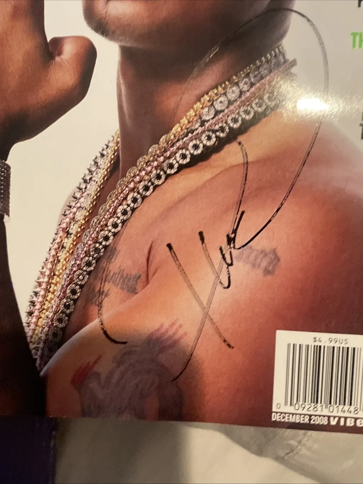 Rapper Plies Da Realist Signed Autographed VIBE MAGAZINE, image 2