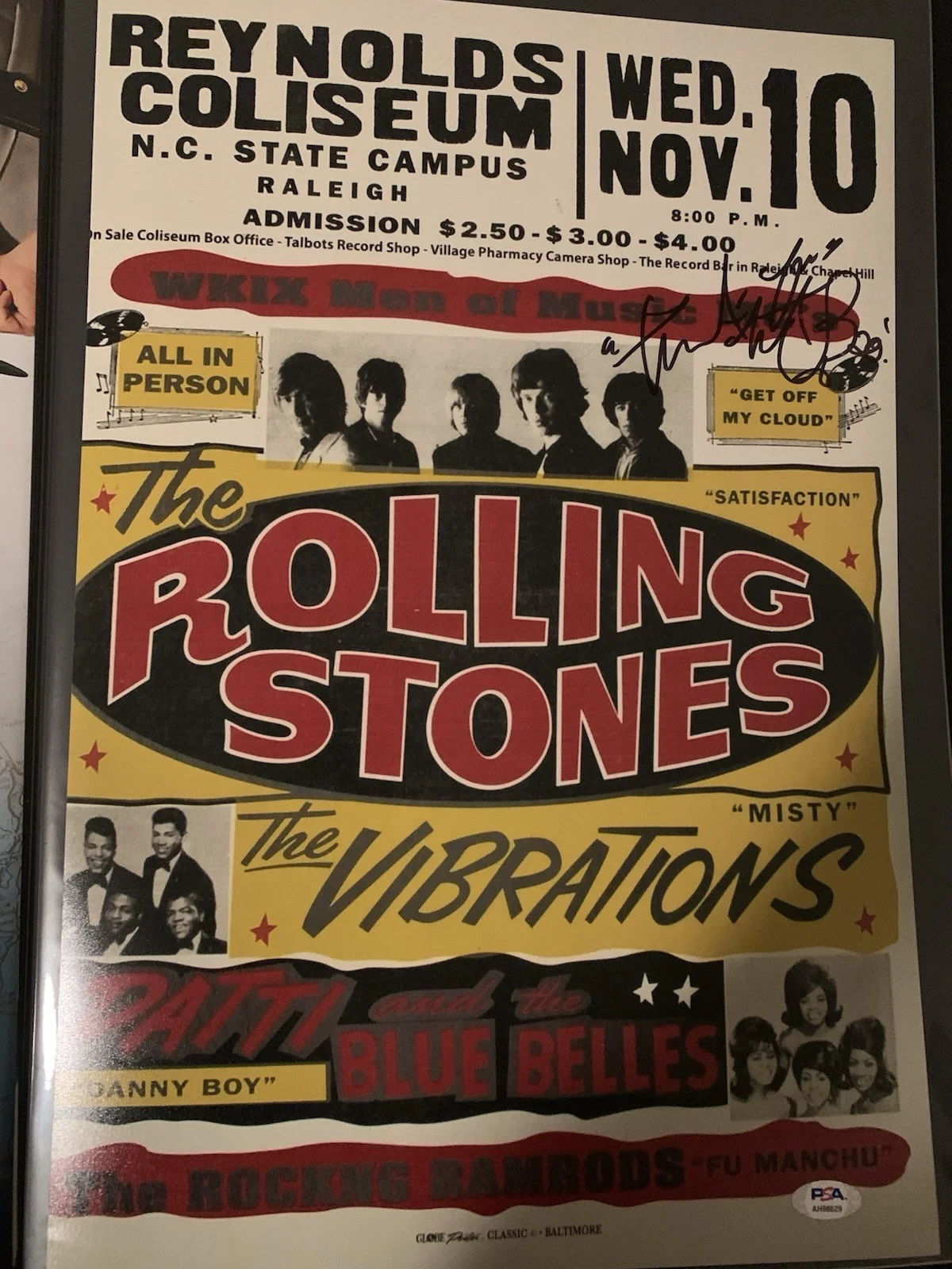 charlie watts signed 12x18 Poster Photo Auto The Rolling Stones, изображение 2