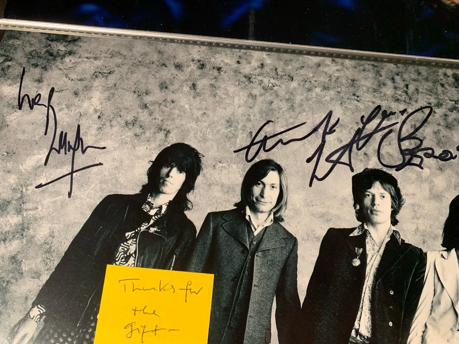 Charlie Watts Bill Wyman signed 11x14 Photo Auto The Rolling Stones, image 2