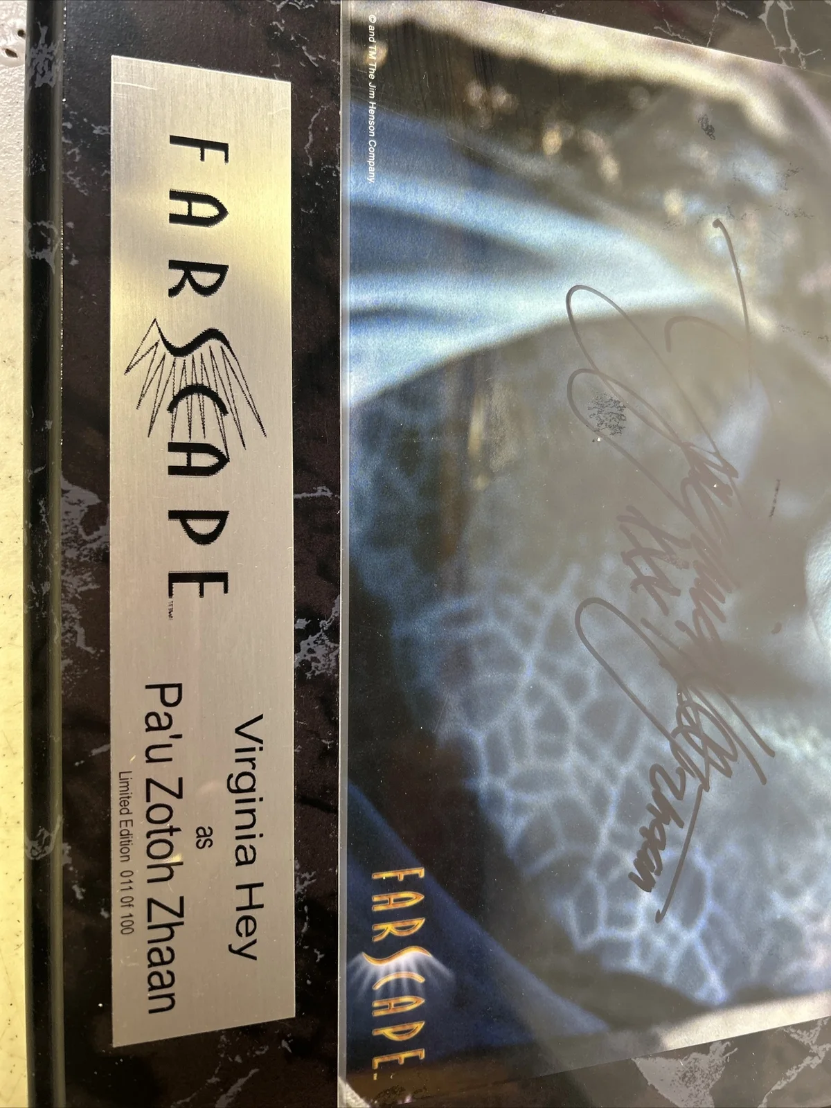 Virginia Hey — Virginia Hey As Pa’u Zotoh Zhaan 10x15 Signed Photo Farscape Autograph 17 Of 100, изображение 3