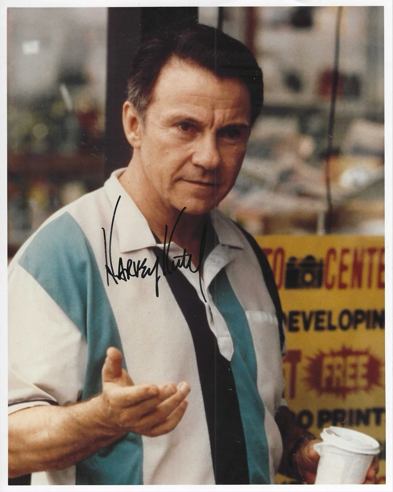 Harvey Keitel — Harvey Keitel Autographed Promotional Photo for 1997 Cop Land Movie Signed Orig