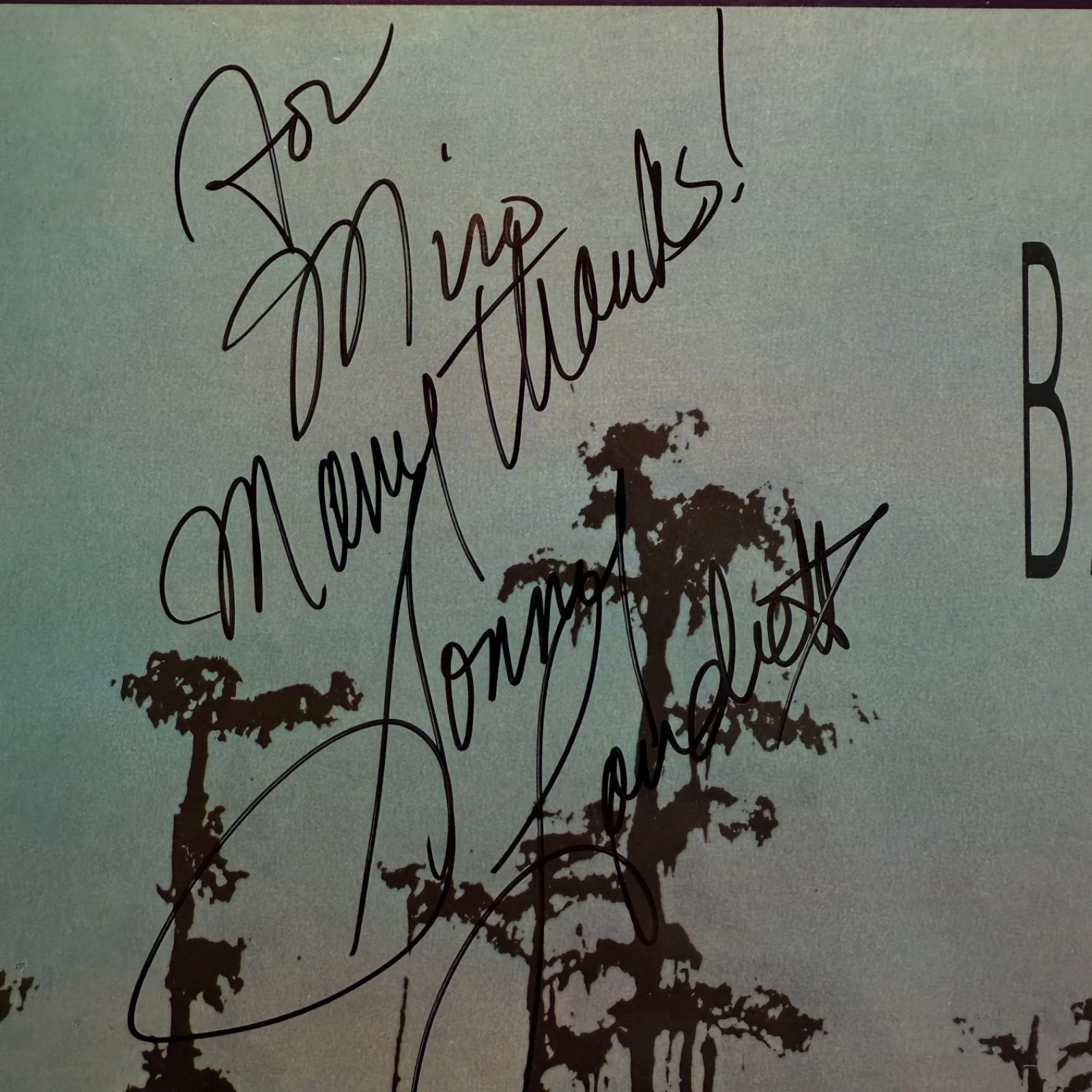 SONNY LANDRETH AND BAYOU RHYTHM "Way Down In Louisiana" AUTOGRAPHED usa vinyl LP, изображение 2