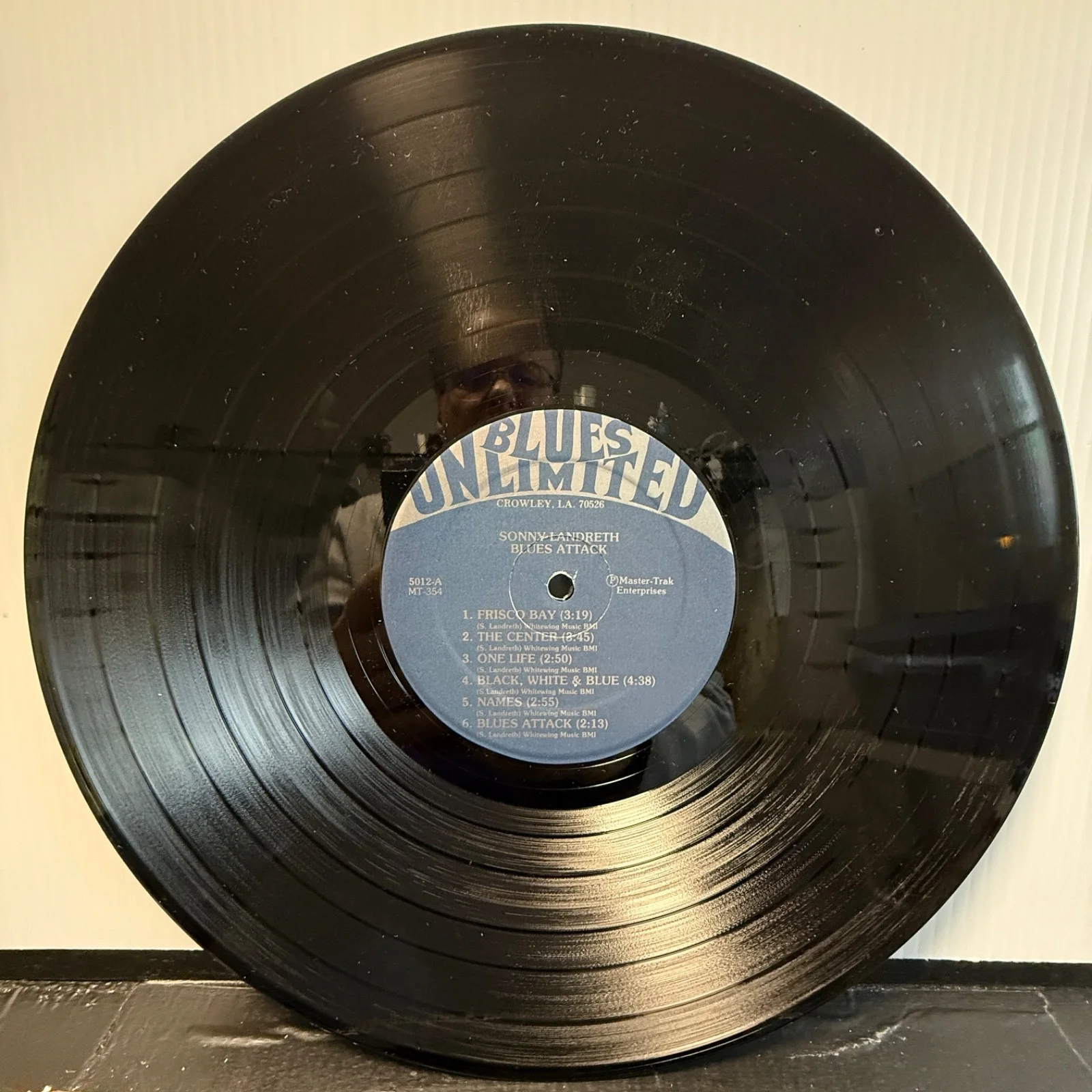 SONNY LANDRETH "Blues Attack" AUTOGRAPHED TO MIRO usa vinyl LP ultrasonic clean, изображение 4