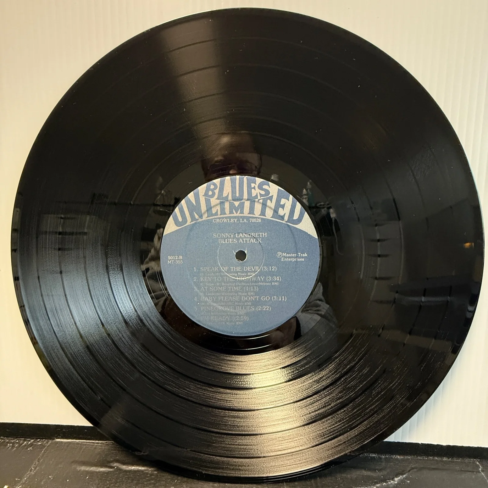 SONNY LANDRETH "Blues Attack" AUTOGRAPHED TO MIRO usa vinyl LP ultrasonic clean, изображение 5