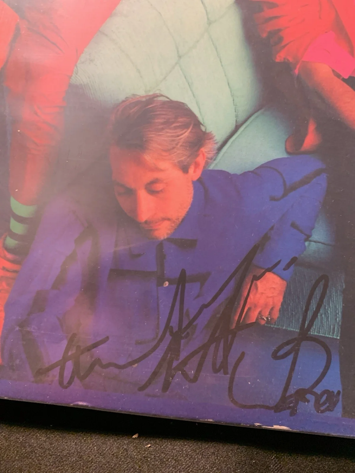 Charlie Watts signed Rolling Stones Dirty Work vinyl record, image 2