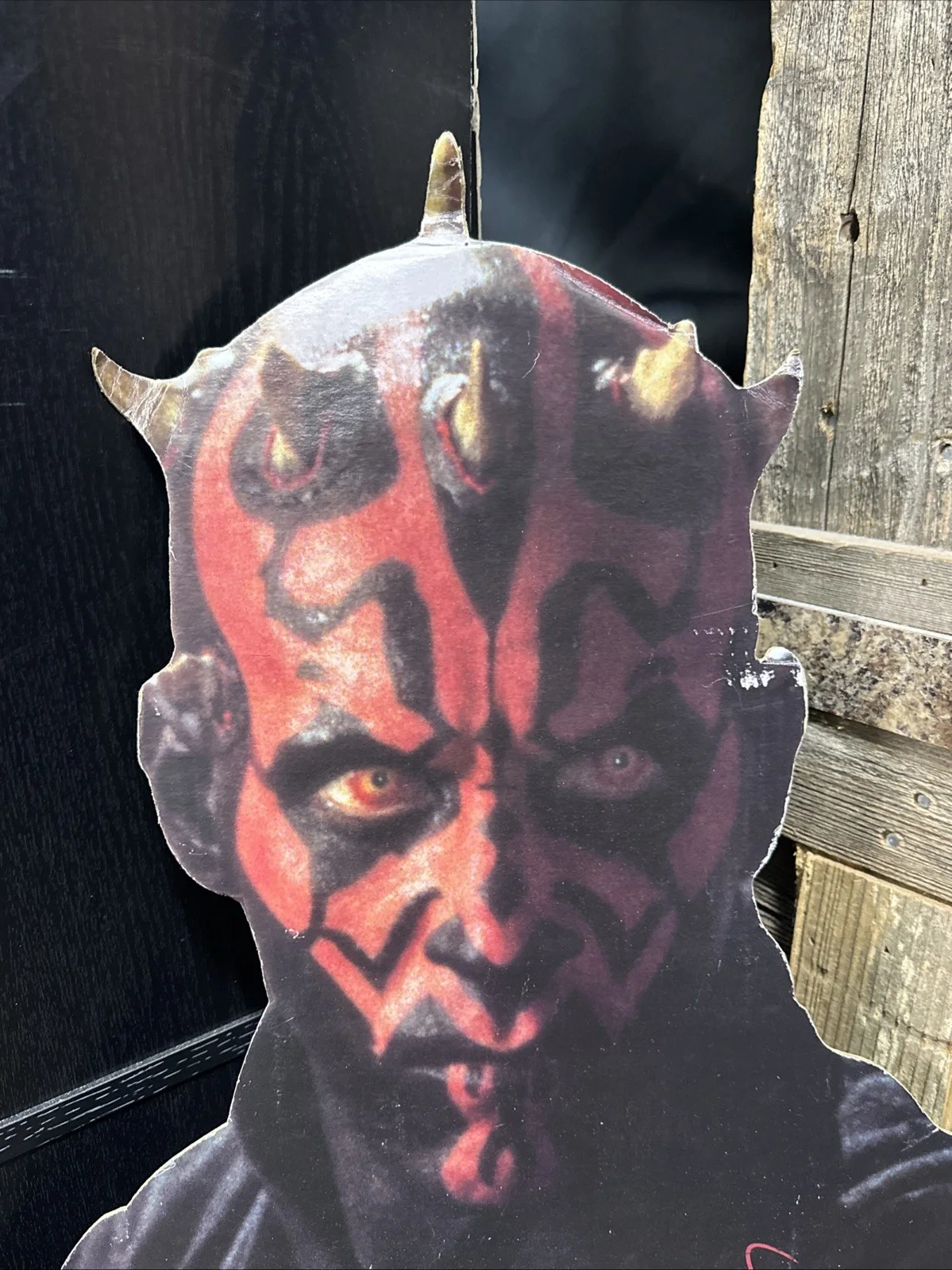 Ray Park — Unique 1 Of 2 Star Wars Ray Park Darth Maul Signed Cut Out JSA Certified 33”H, изображение 2