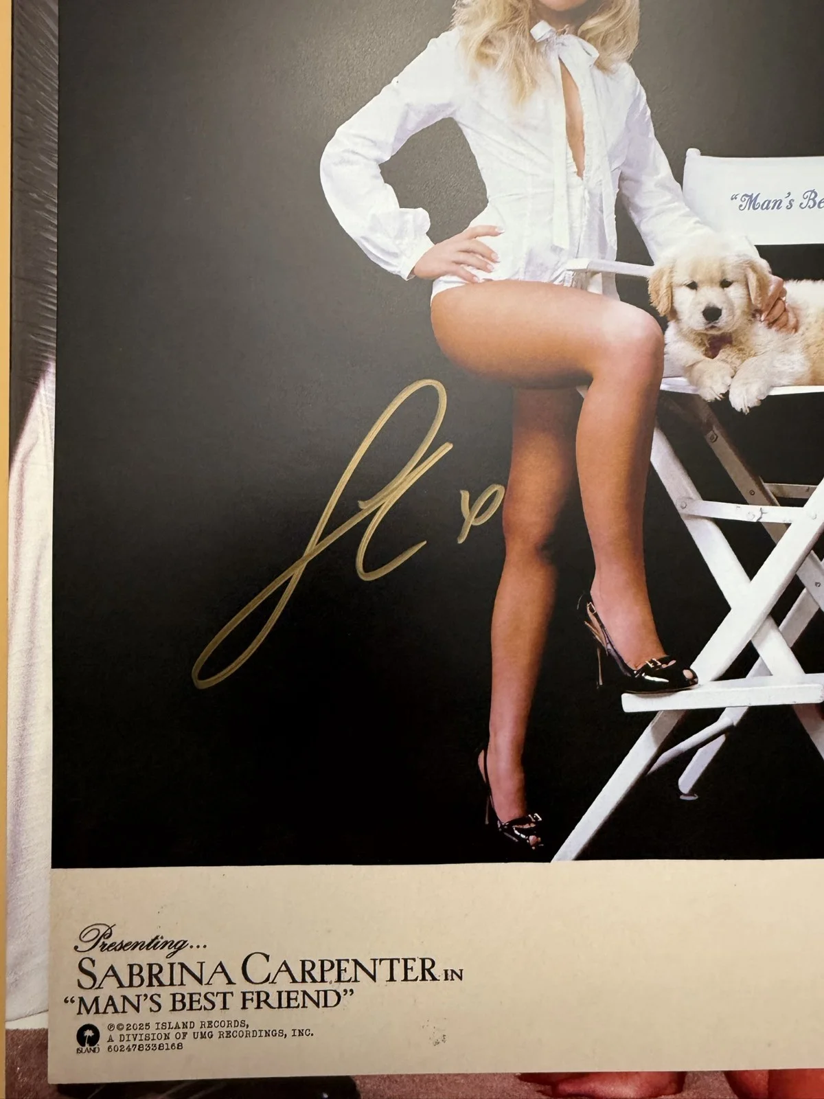 SIGNED Sabrina Carpenter Man’s Best Friend Autograph Alt Vinyl ACOA SP26122, изображение 2