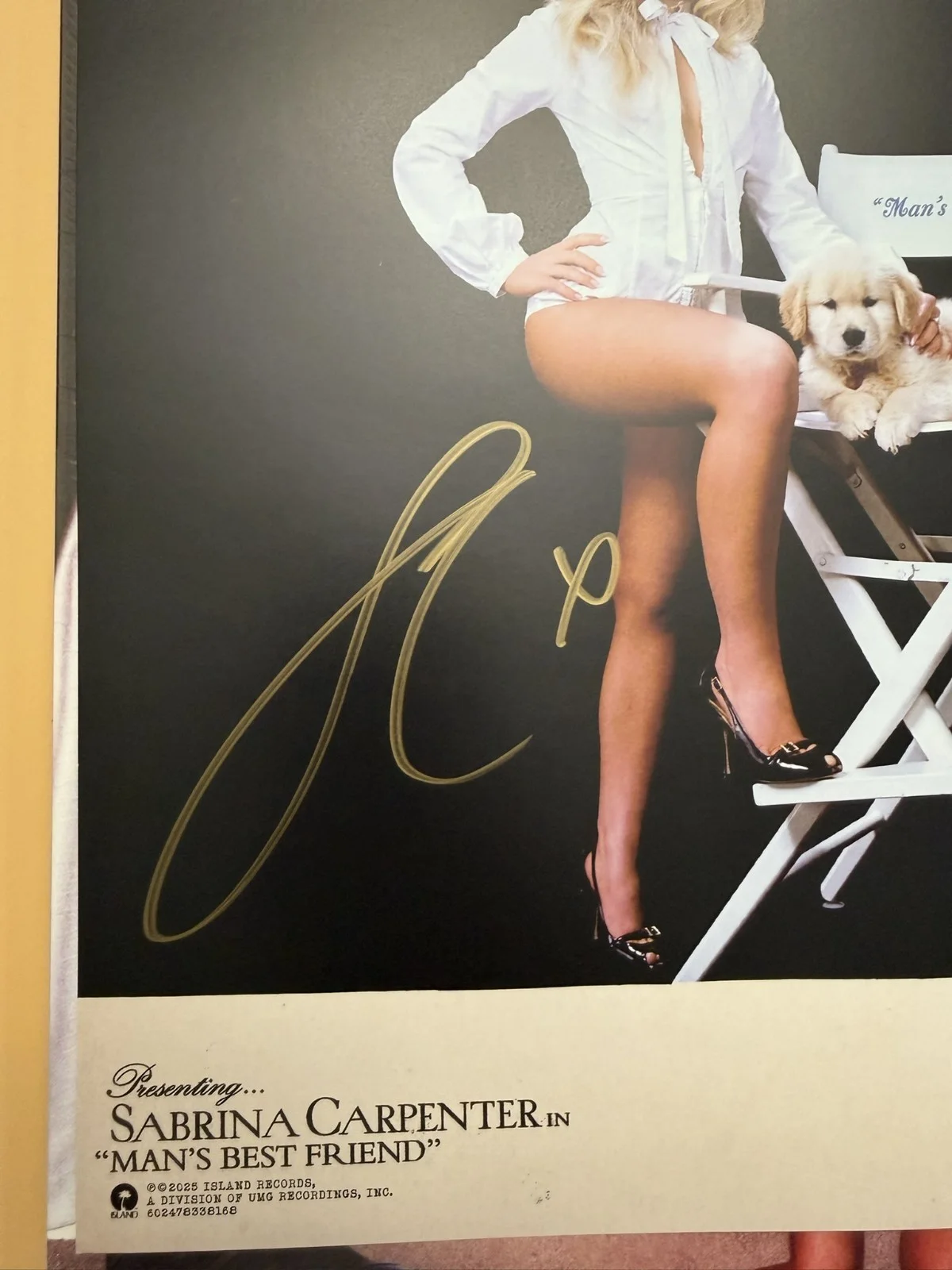Sabrina Carpenter Man’s Best Friend SIGNED Autograph Alt Vinyl ACOA SP26125, изображение 2