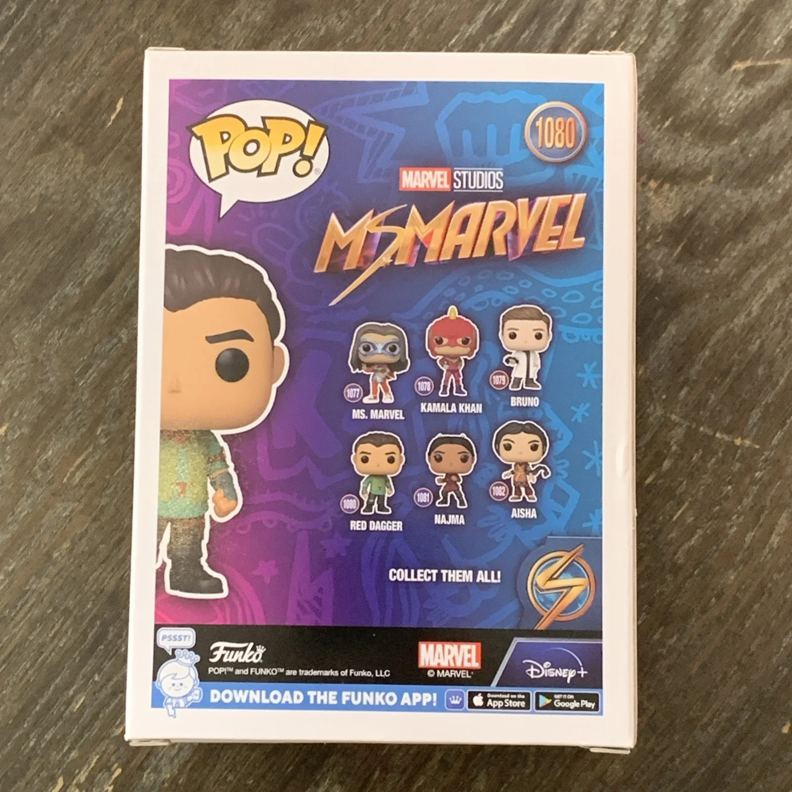 Aramis Knight — Aramis Knight Signed Funko Pop Ms. Marvel Red Dagger #1080 Autograph Beckett COA, изображение 5