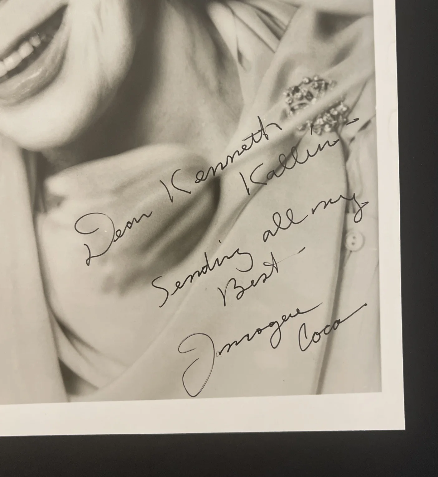 IMOGENE COCA Your Show Of Shows: Hand Signed Celebrity Photo 8 x 10” / KSK, изображение 2