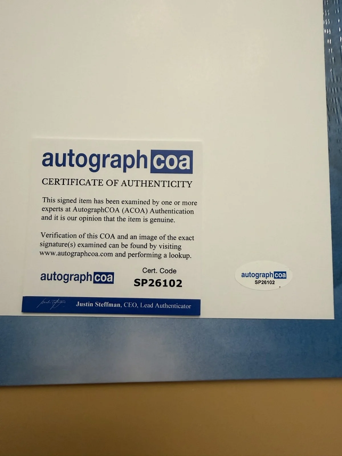 Lorde SIGNED Virgin Art Card Vinyl LP Photograph COA SP26102, изображение 3