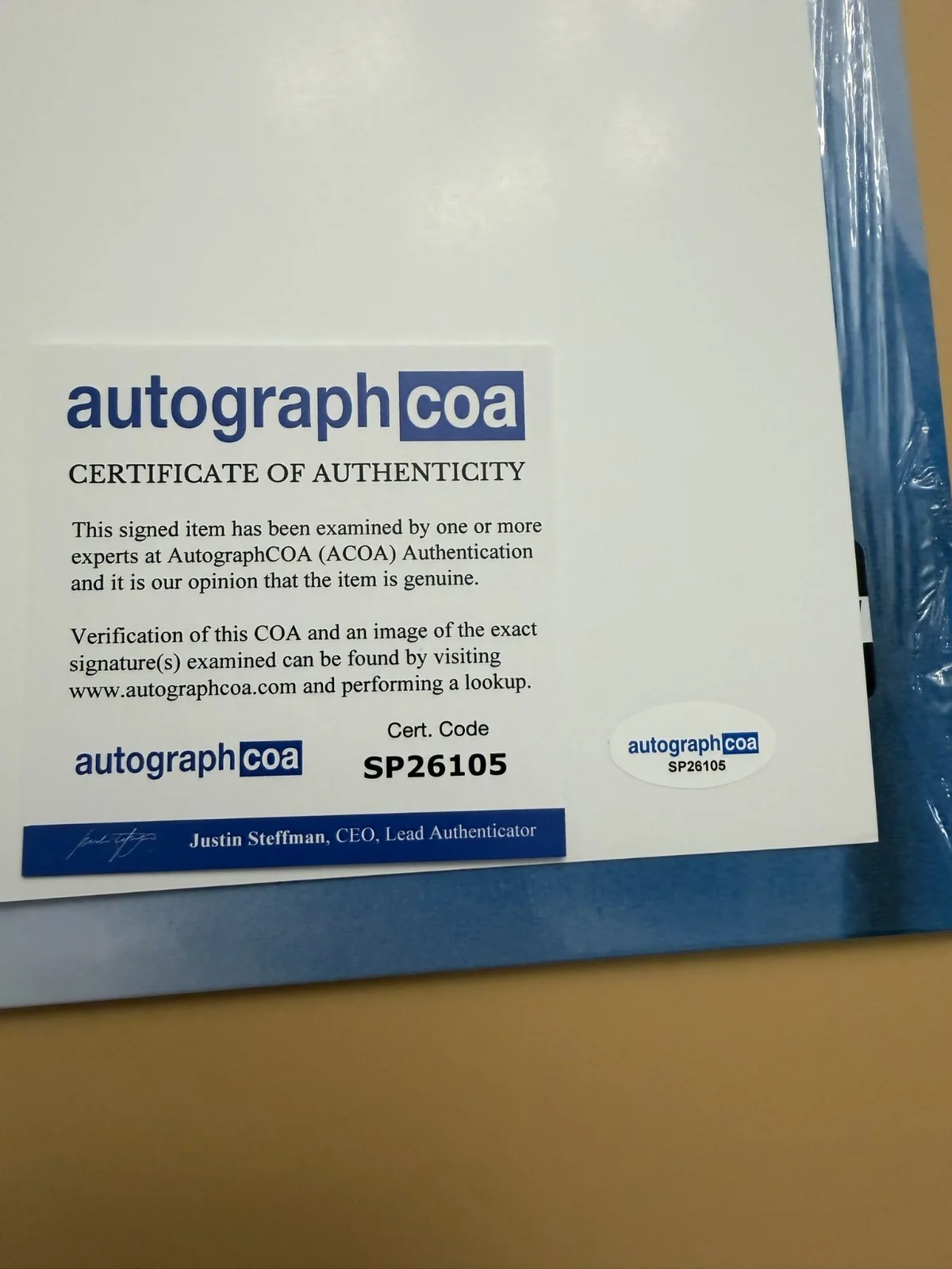 SIGNED Lorde Virgin Art Card Photograph Vinyl LP COA Certified SP26105, изображение 3