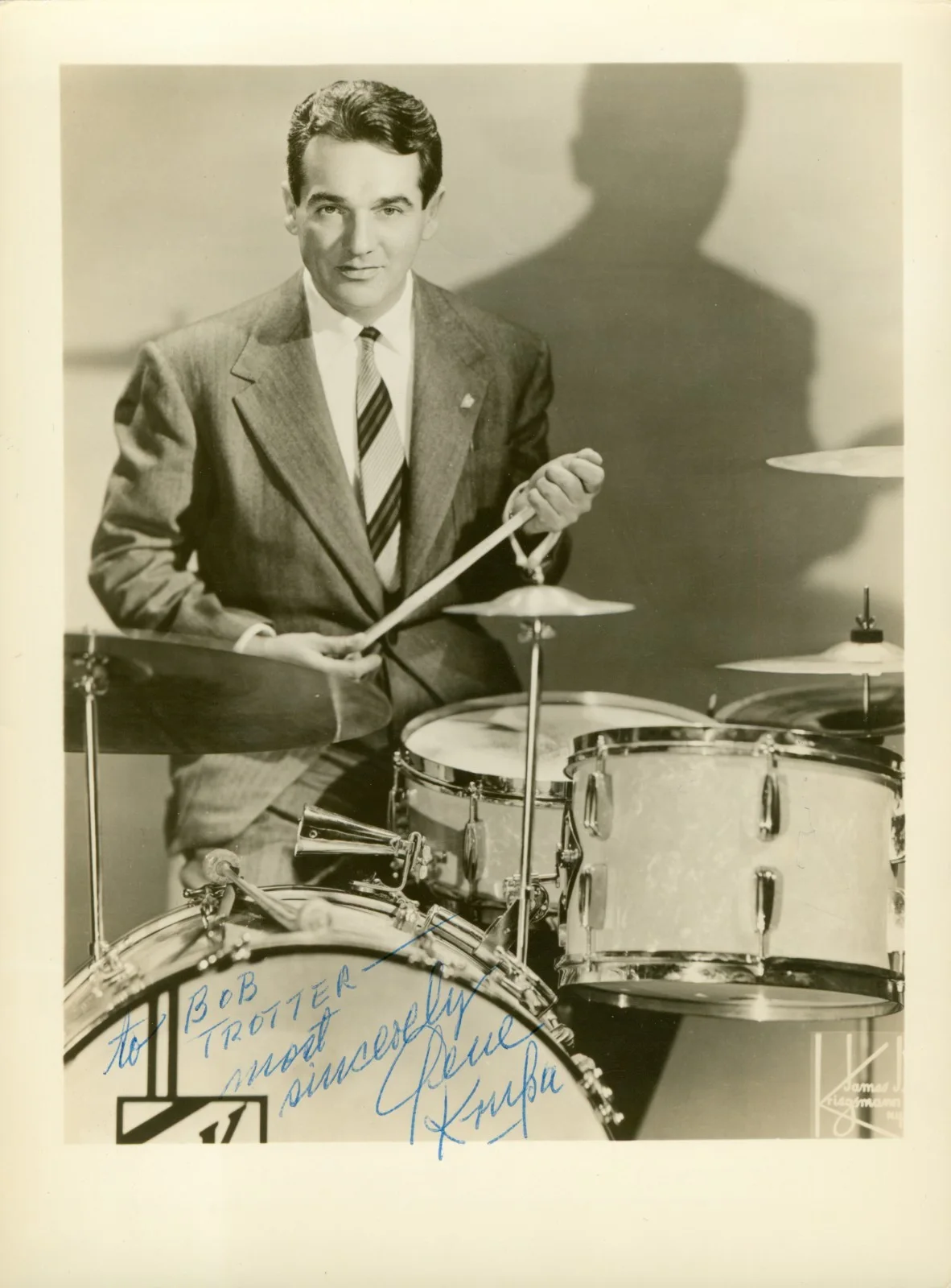 Gene Krupa Signed Photos, image 3