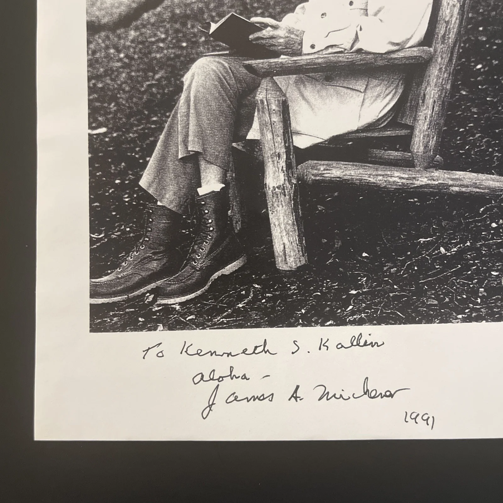 JAMES A. MICHENER American Author: Hand Signed Celebrity Photo Print 8x10” / KSK, изображение 2