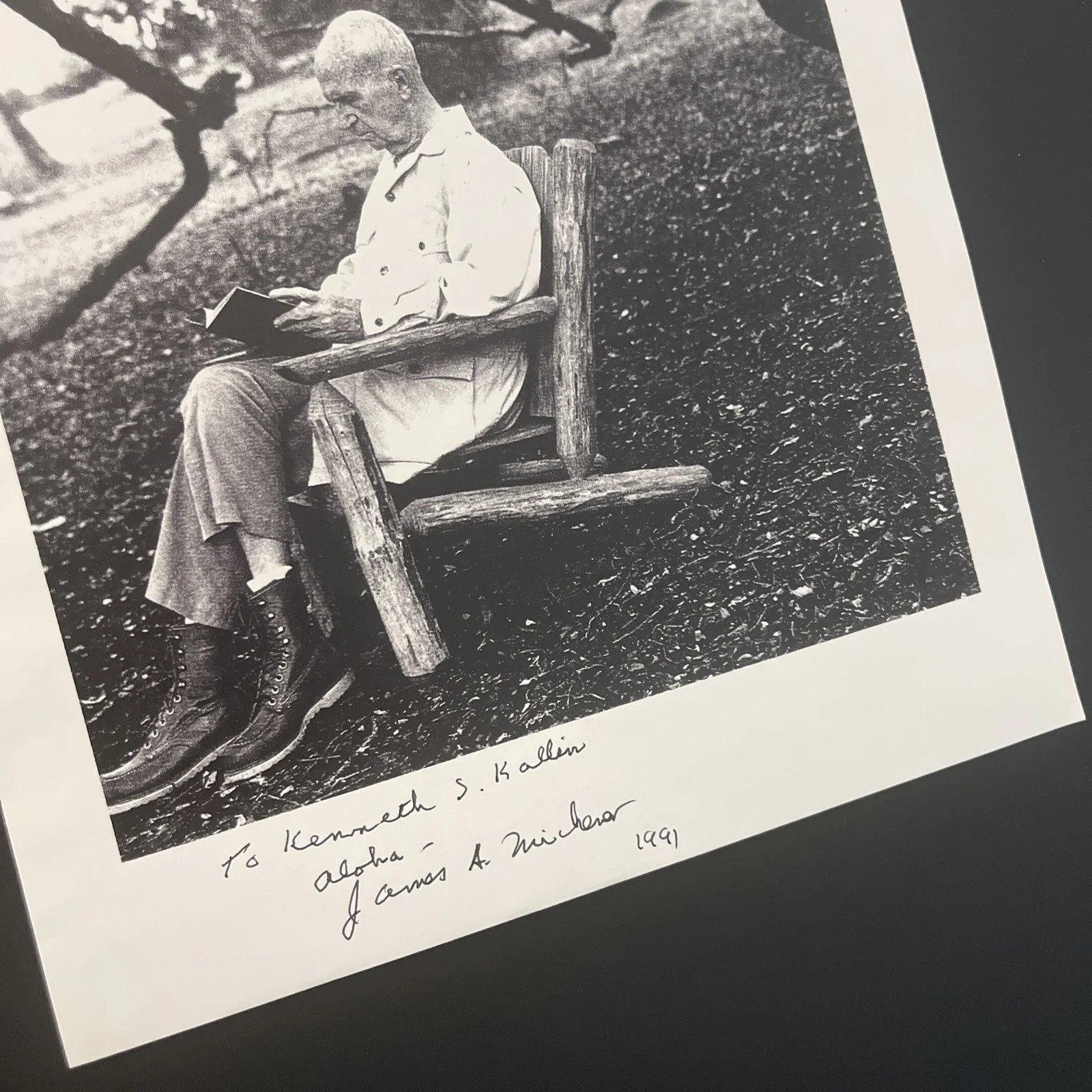 JAMES A. MICHENER American Author: Hand Signed Celebrity Photo Print 8x10” / KSK, изображение 4