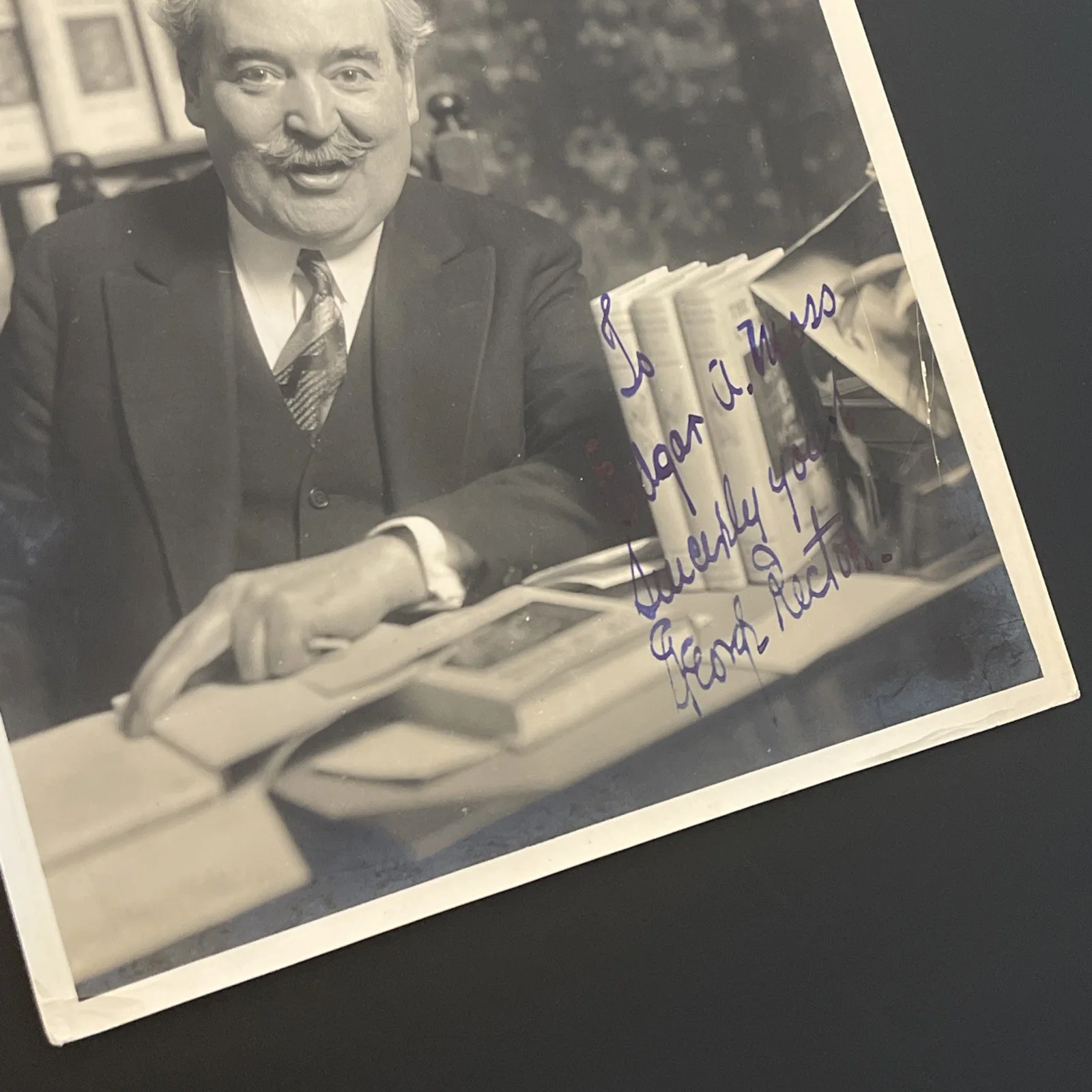 GEORGE RECTOR Actor/Food Writer/Restaurateur: Signed Celebrity Photo 8x10” /KSK, изображение 4