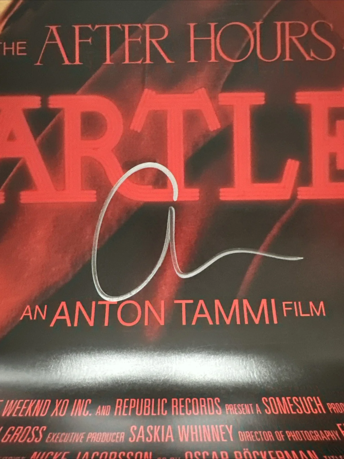 The Weeknd HEARTLESS Signed 24x30 Lithograph Poster (From The After Hours Album), image 2
