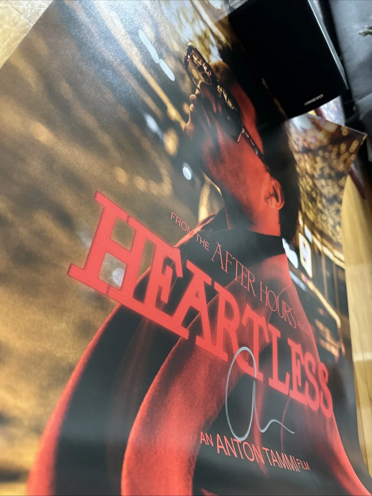 The Weeknd HEARTLESS Signed 24x30 Lithograph Poster (From The After Hours Album), image 3