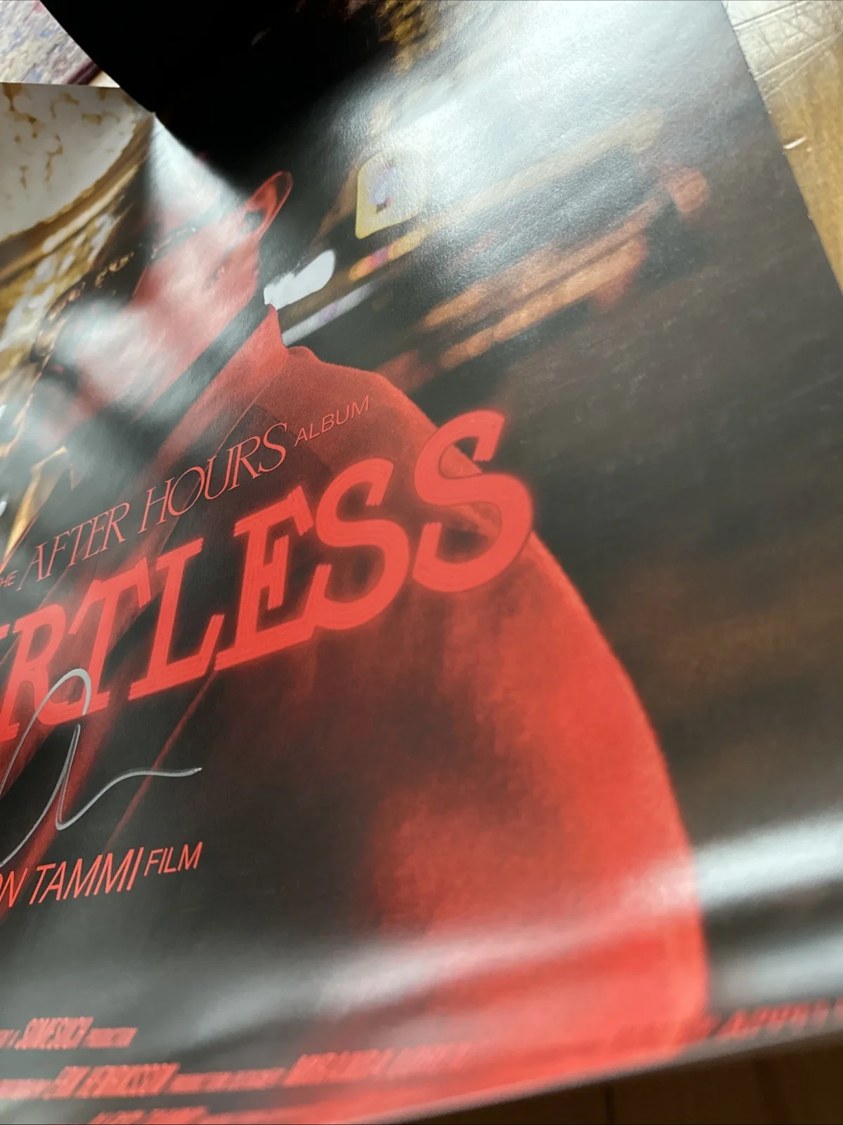 The Weeknd HEARTLESS Signed 24x30 Lithograph Poster (From The After Hours Album), image 4