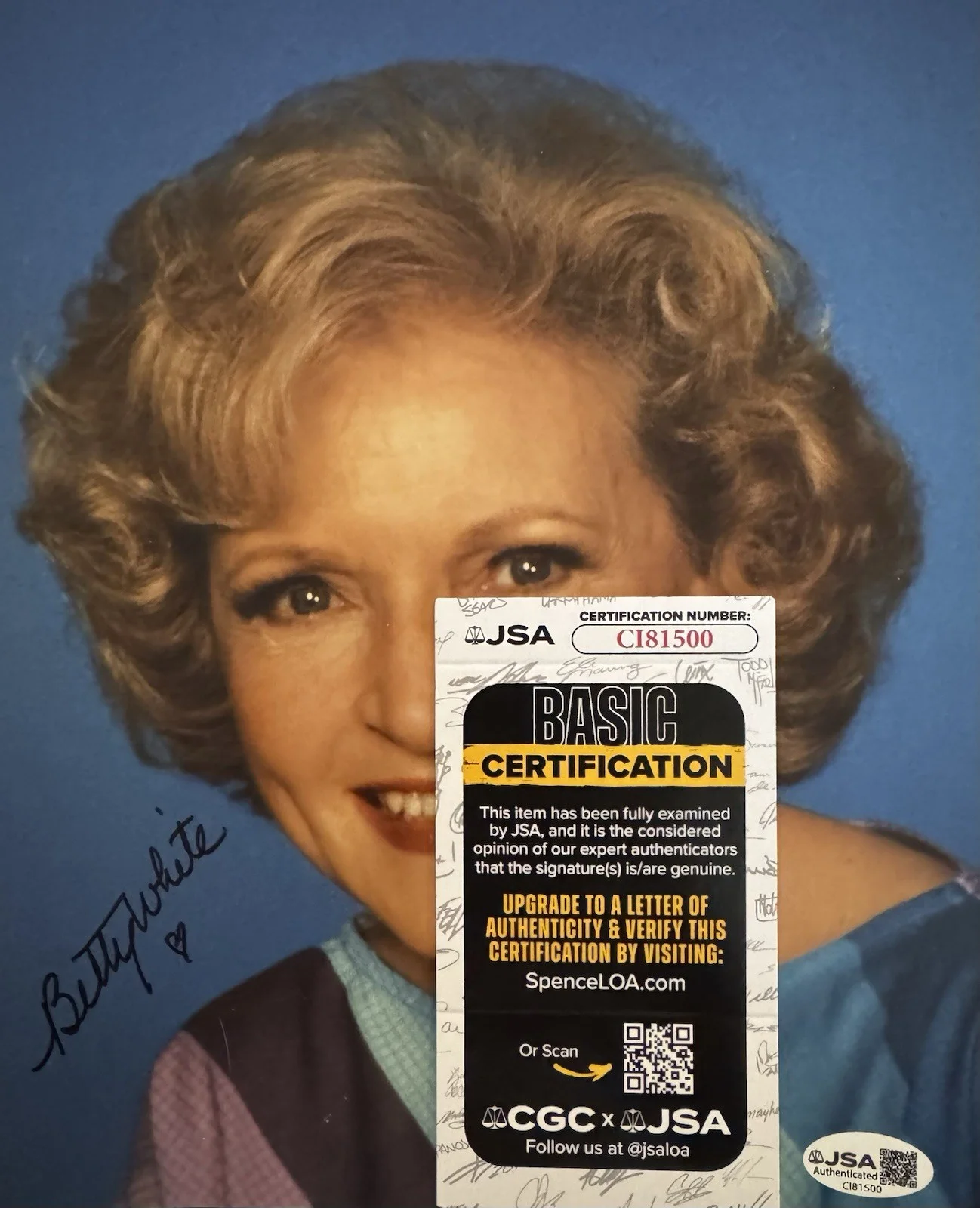 Betty White — Betty White Golden Girls Signed Autographed 8x10 Color Photo Re List NPB, изображение 2
