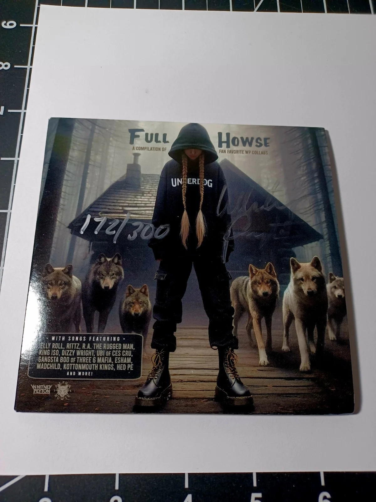 WHITNEY PEYTON FULL HOWSE Album #172/300 Signed CD ALPHA HOWSE JELLY ROLL , KMK, image 2