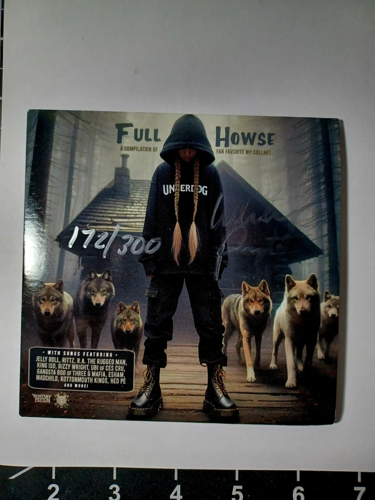 WHITNEY PEYTON FULL HOWSE Album #172/300 Signed CD ALPHA HOWSE JELLY ROLL , KMK, image 3