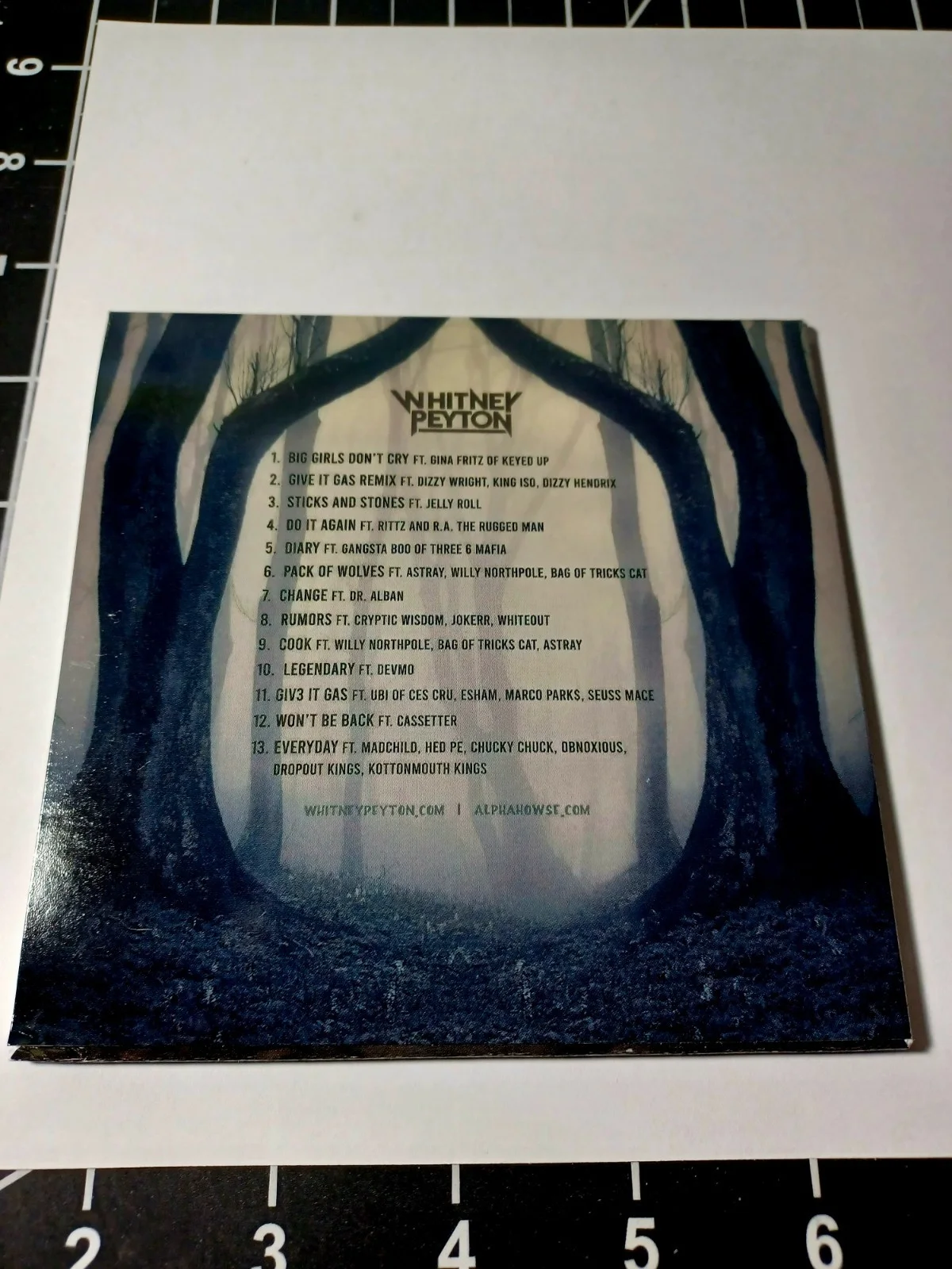 WHITNEY PEYTON FULL HOWSE Album #172/300 Signed CD ALPHA HOWSE JELLY ROLL , KMK, image 4