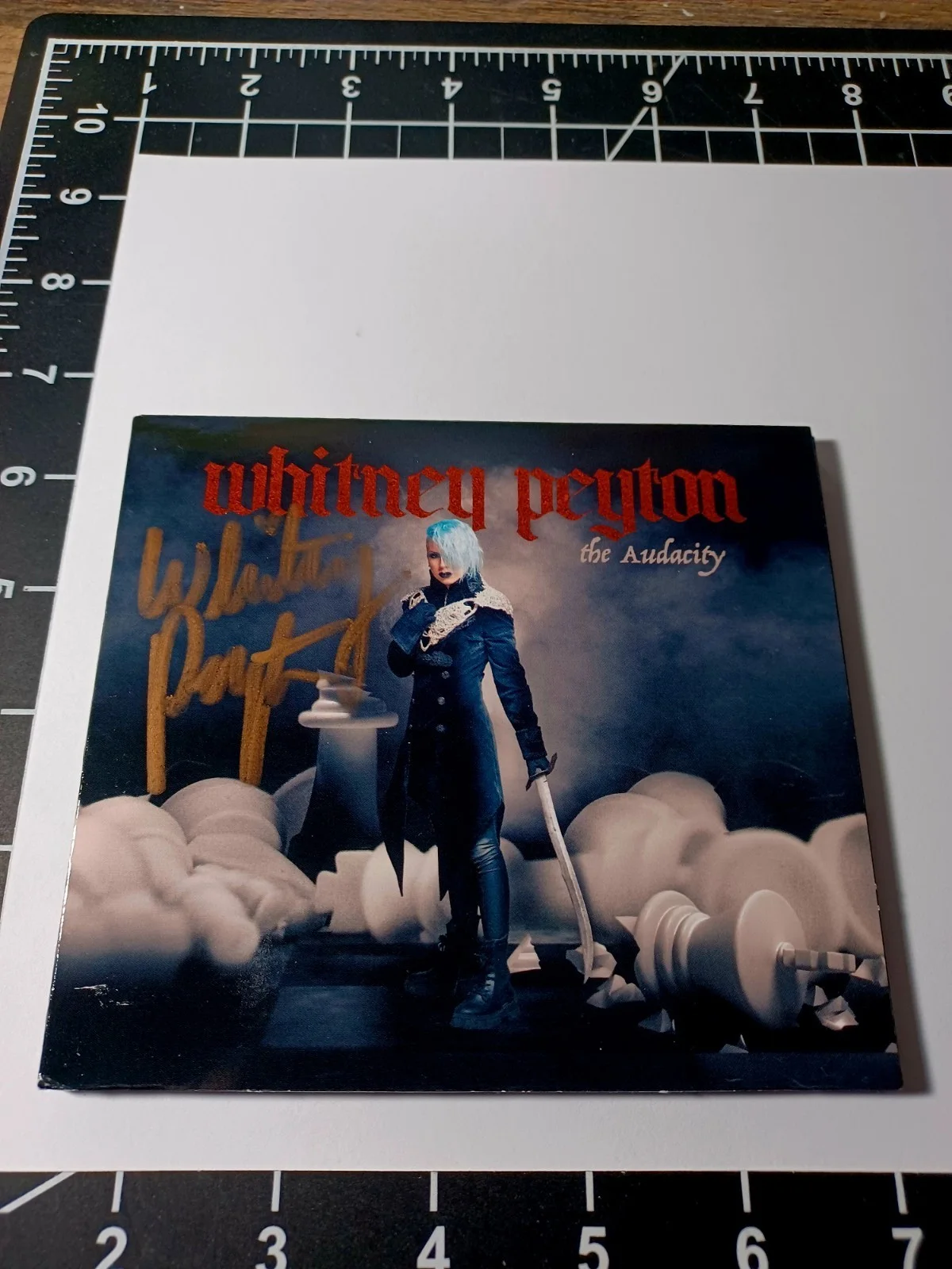 WHITNEY PEYTON THE AUDACITY Album Signed CD ALPHA HOWSE, image 2
