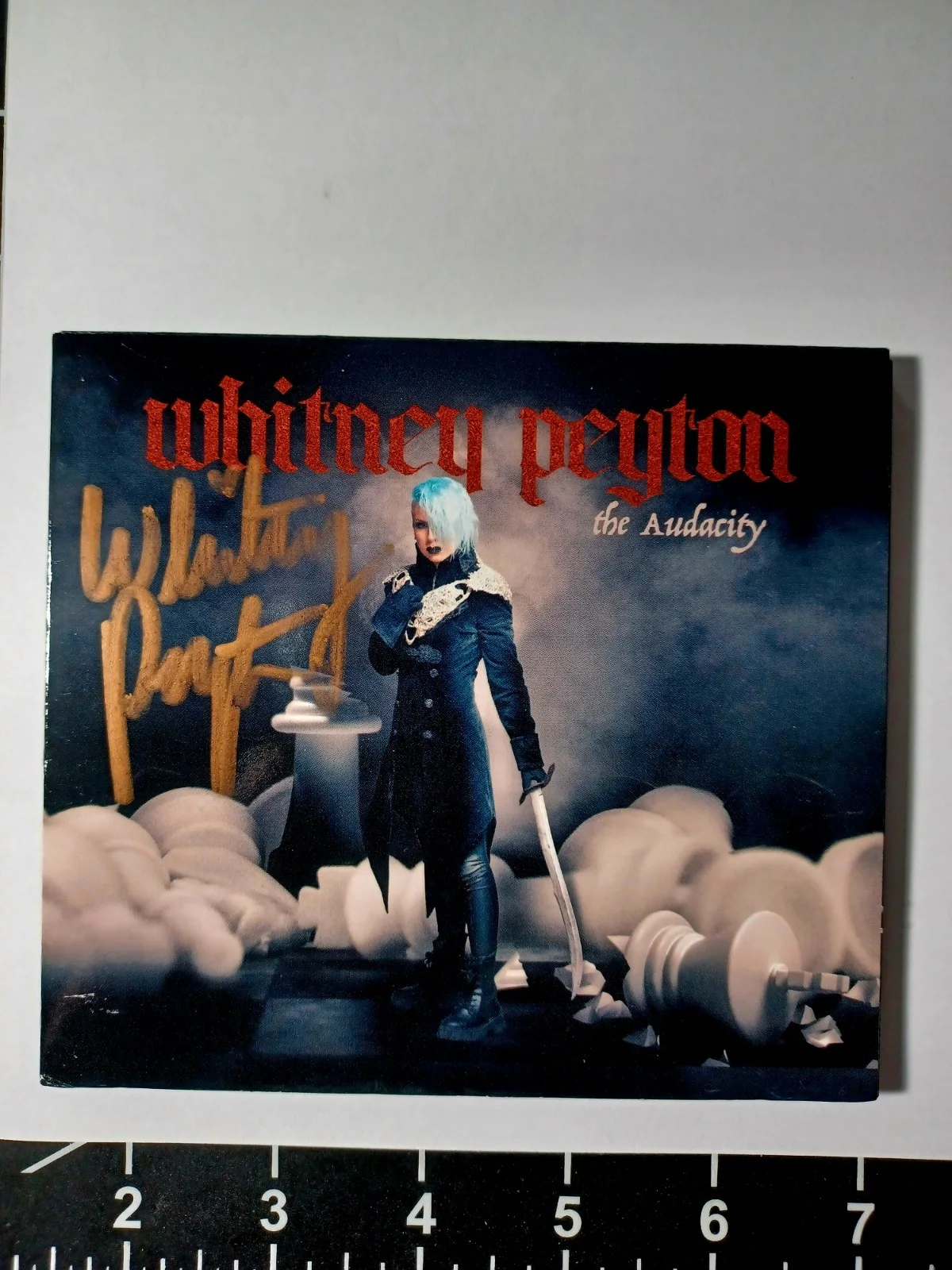 WHITNEY PEYTON THE AUDACITY Album Signed CD ALPHA HOWSE, image 3