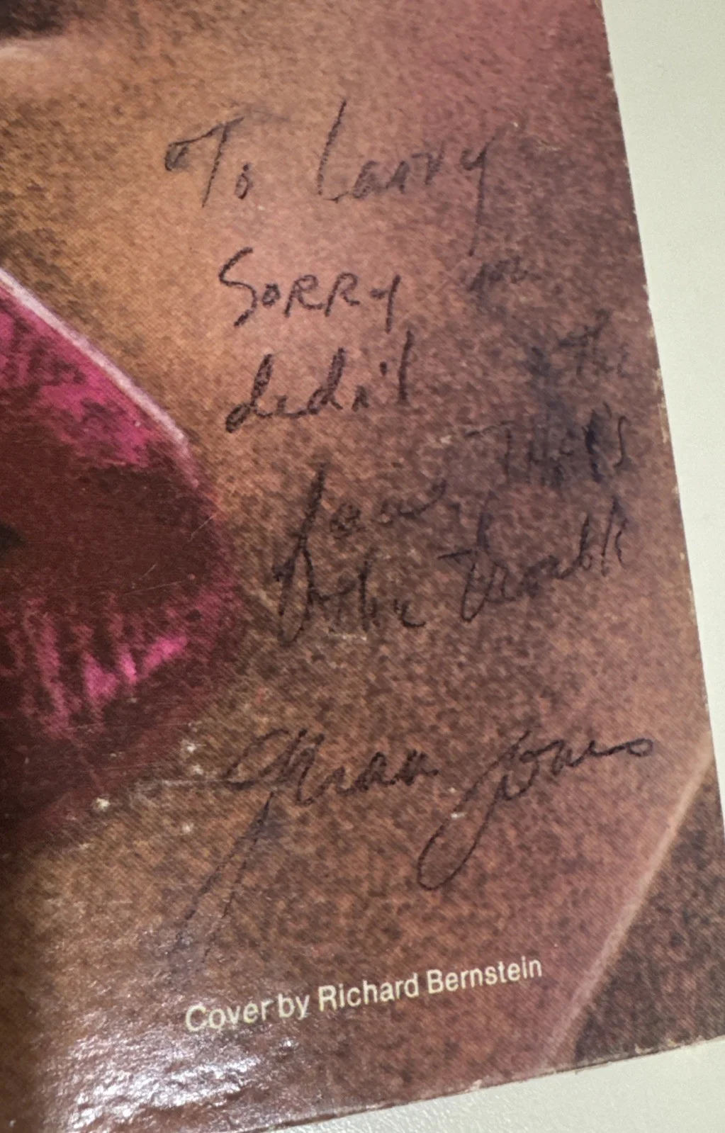 SIGNED Grace Jones Sorry That's The Trouble 12" Vinyl With Note To Producer, изображение 2