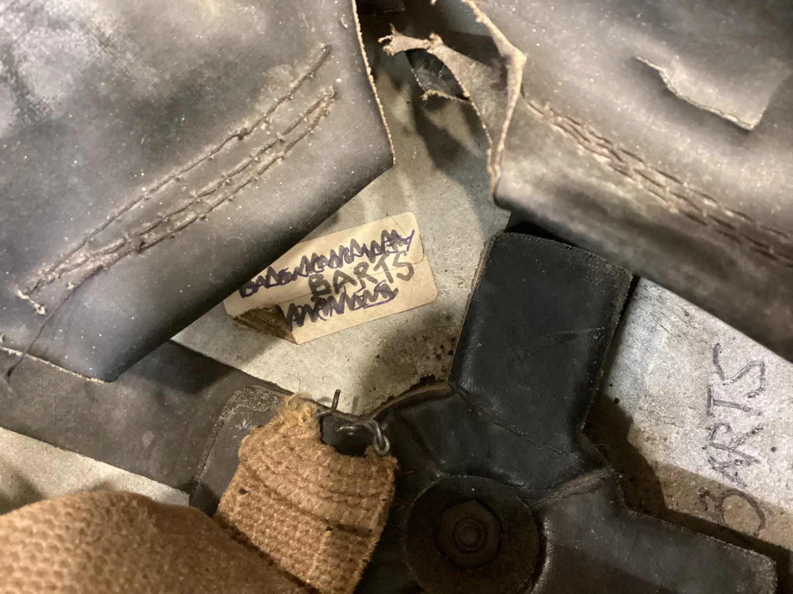 Rare original BBC props dept Dads army "Absent friends" episode 1941 ww2 helmet, image 4