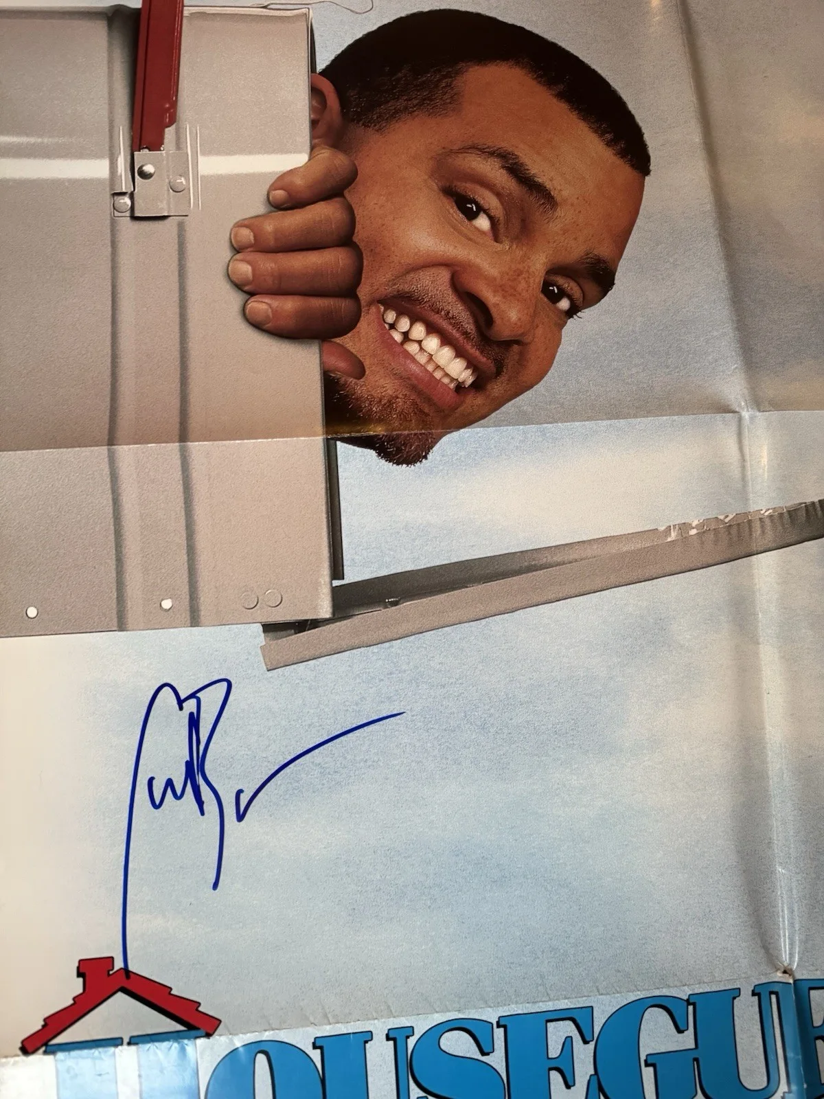 Sinbad — Sinbad Signed Poster Houseguest 27 X 40 Poster Original 1995 Autograph JSA COA, image 2