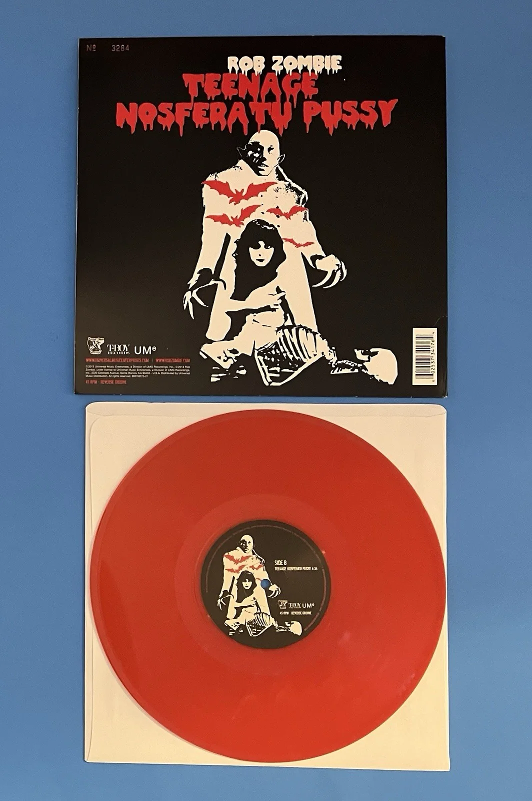 Rob Zombie Dead City Radio, Band Signed, Limited No. 2013 10" Red Vinyl LP, изображение 4