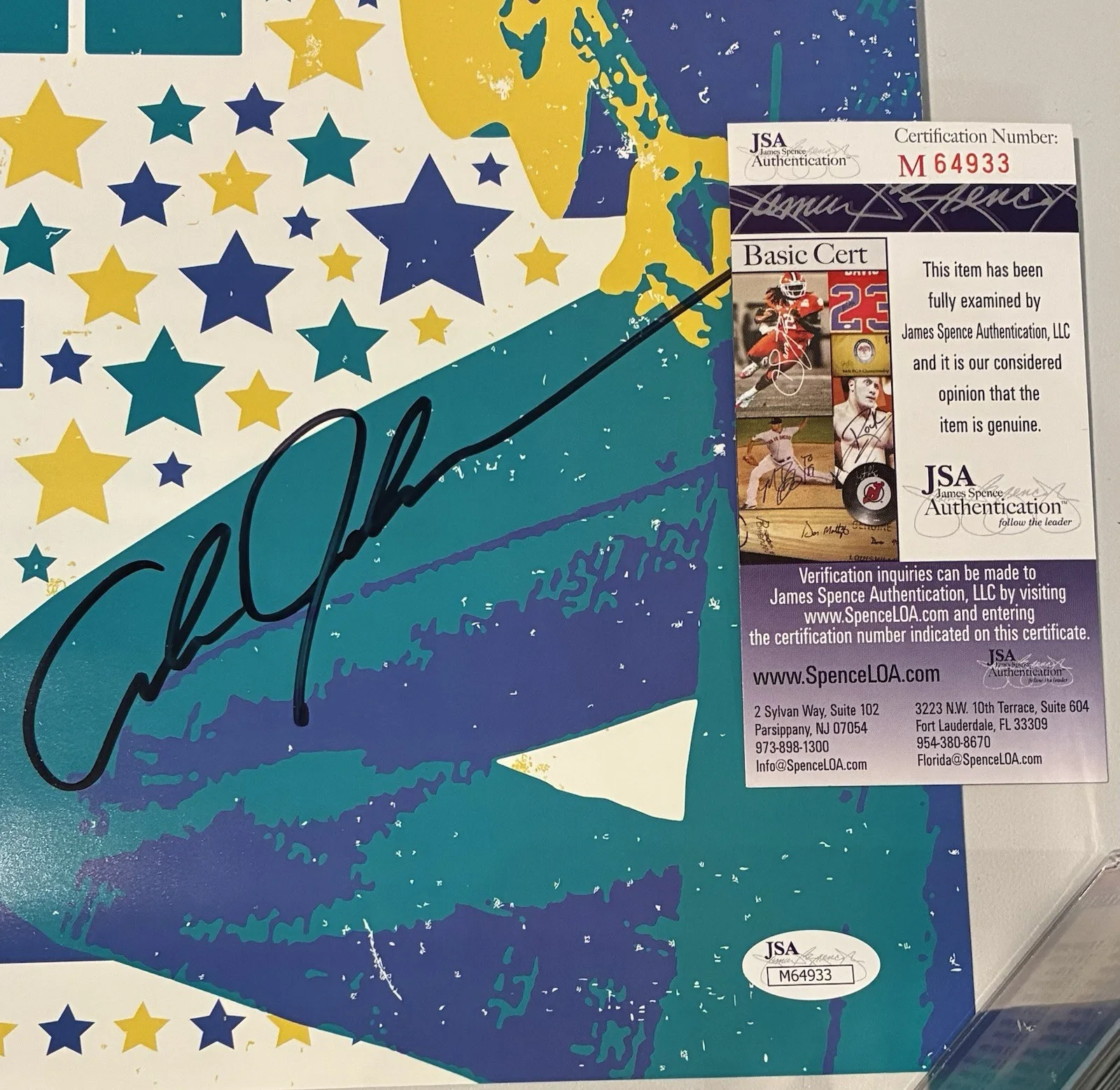 Alan Jackson Signed 25th Anniversary Here In The Real World 12x18 Poster JSA, image 3