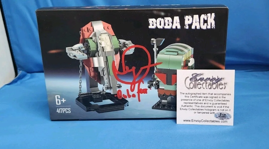 Daniel Logan — Daniel Logan signed Boba Pack Building blocks Toy COA/Holo Star Wars Boba Fett, image 2