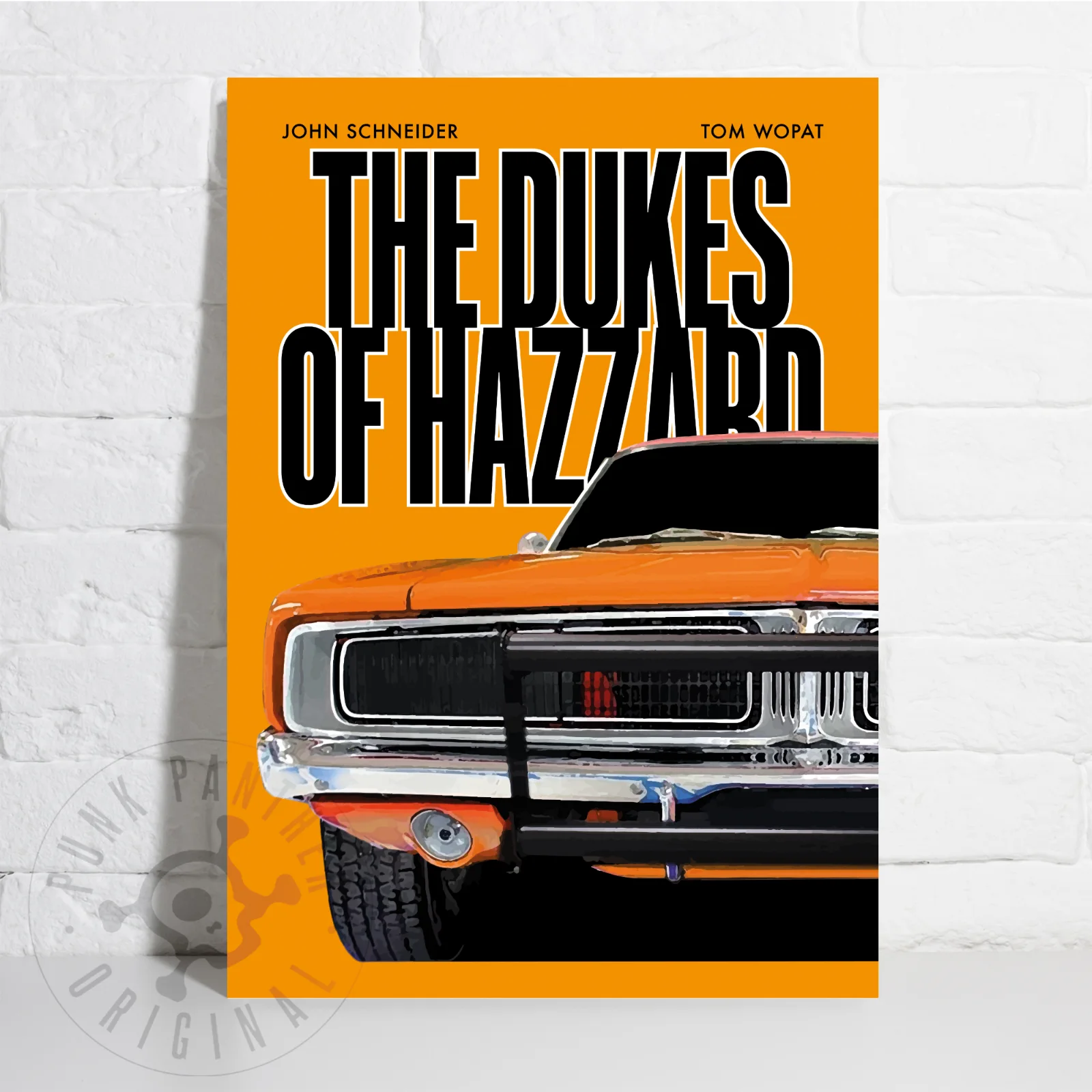 The Dukes of Hazzard Poster - General Lee '69 Dodge Charger RT – A3 Homage Print, изображение 2