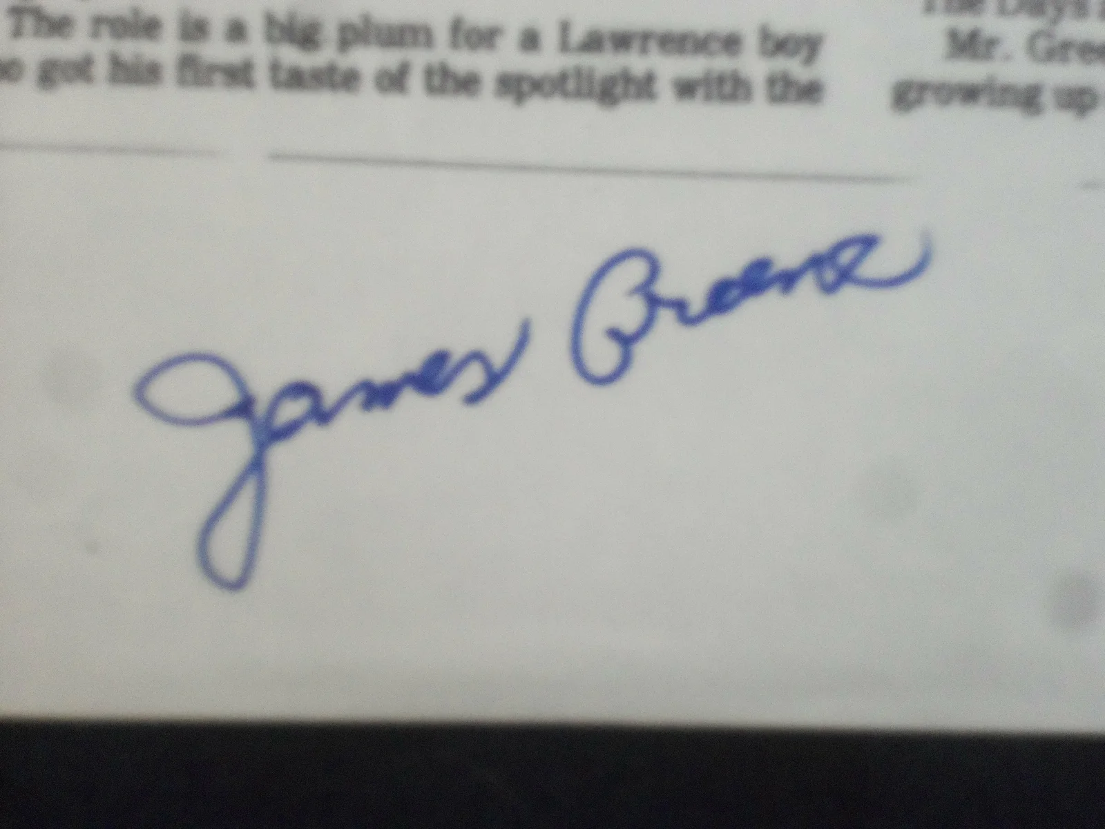 JAMES GREEN 8x10 AUTOGRAPHED PHOTOCOPIES OF A NEWSPAER ARTICLE - LOT OF 2, изображение 3