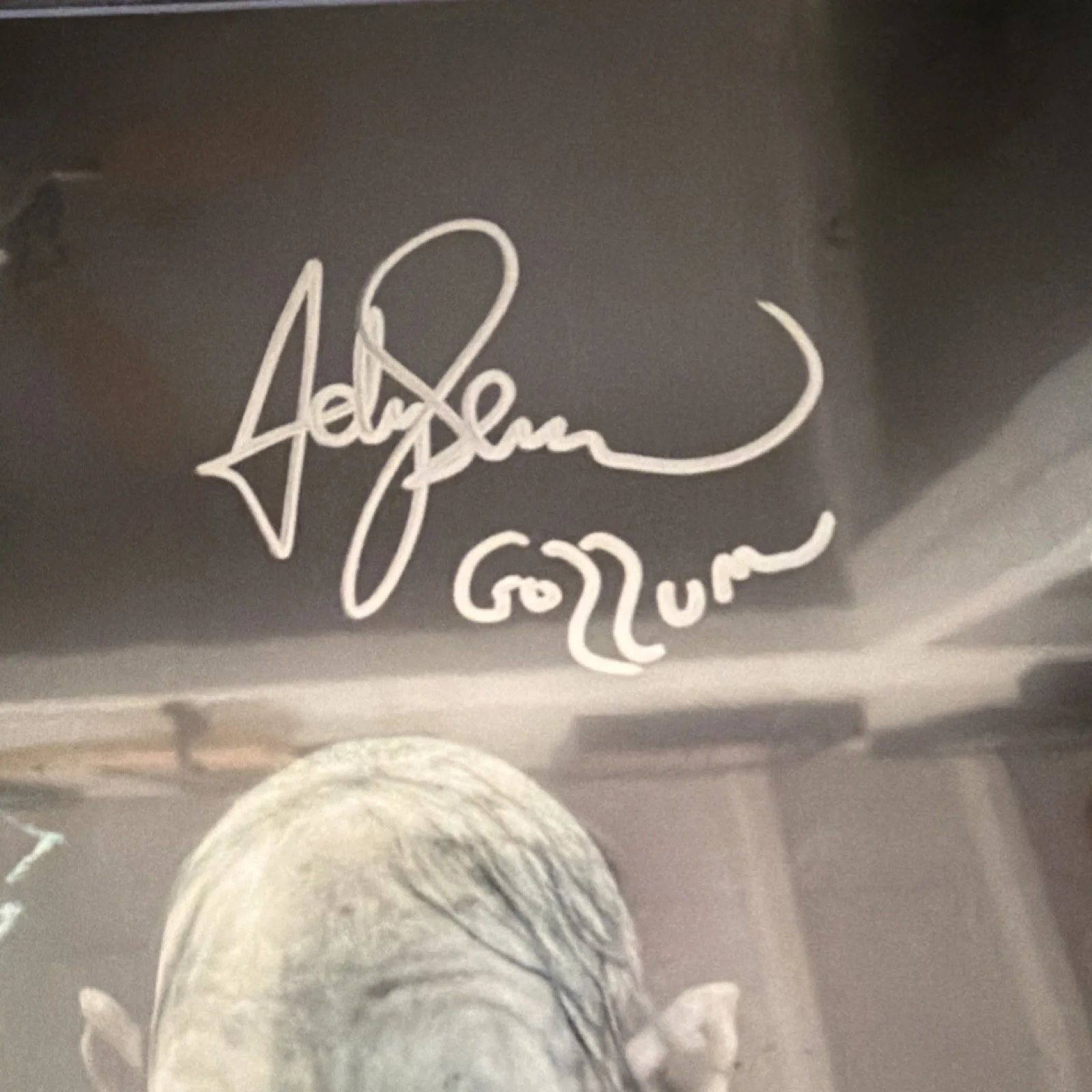 Frodo, Gollum, Sam — The Lord of the Rings Autographed Photo Frodo Gollum Sam Beckett Authenticated, изображение 4