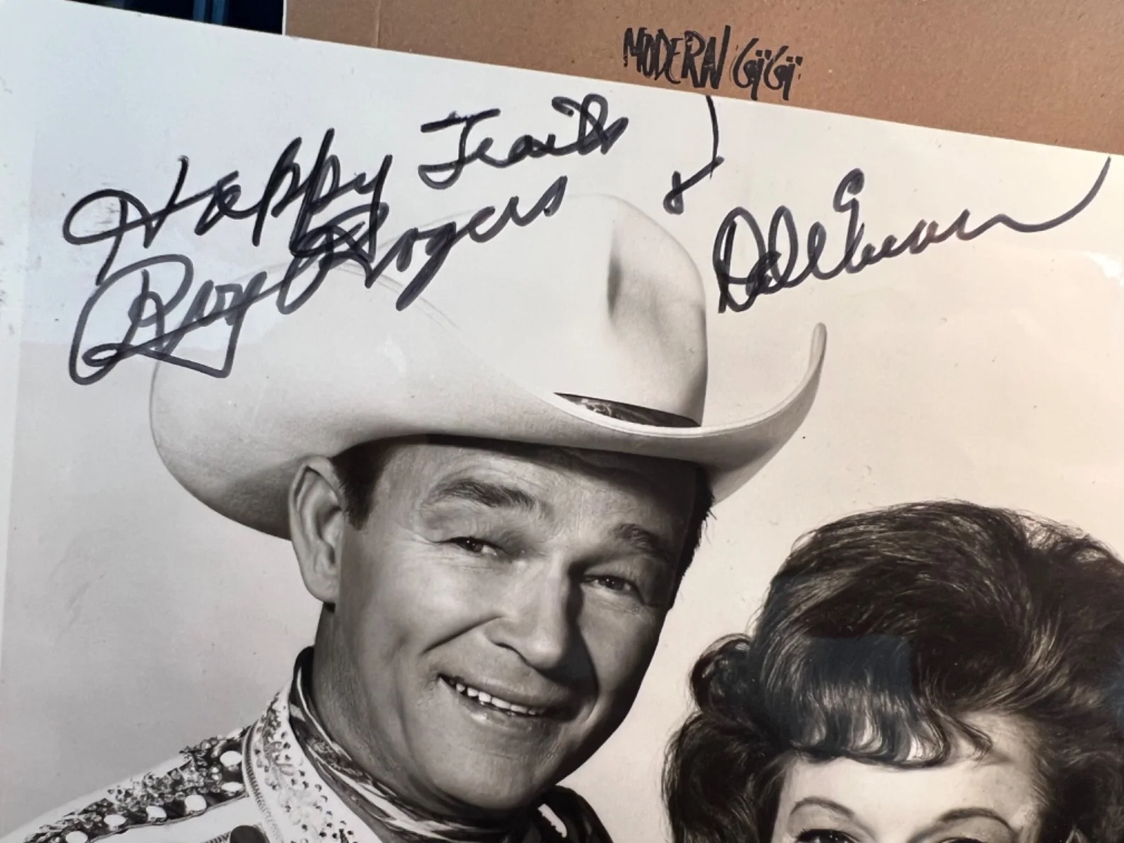 roy Rodgers Dale Evans — Autographed photo of Roy Rogers and Dale Evans, image 2