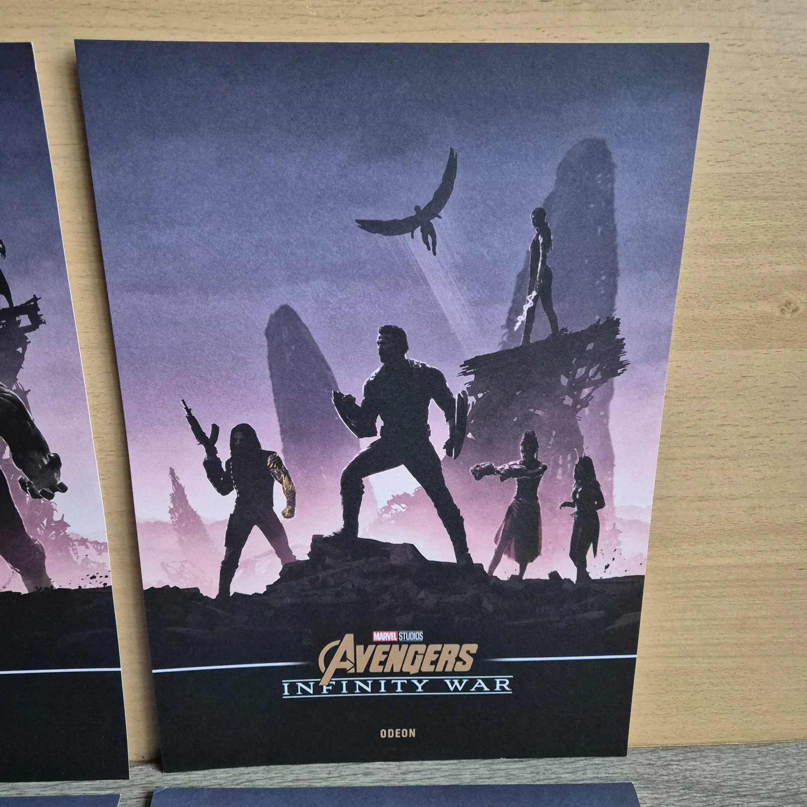 Avengers Infinity War Odeon Poster Set of 4 Marvel A4, image 3
