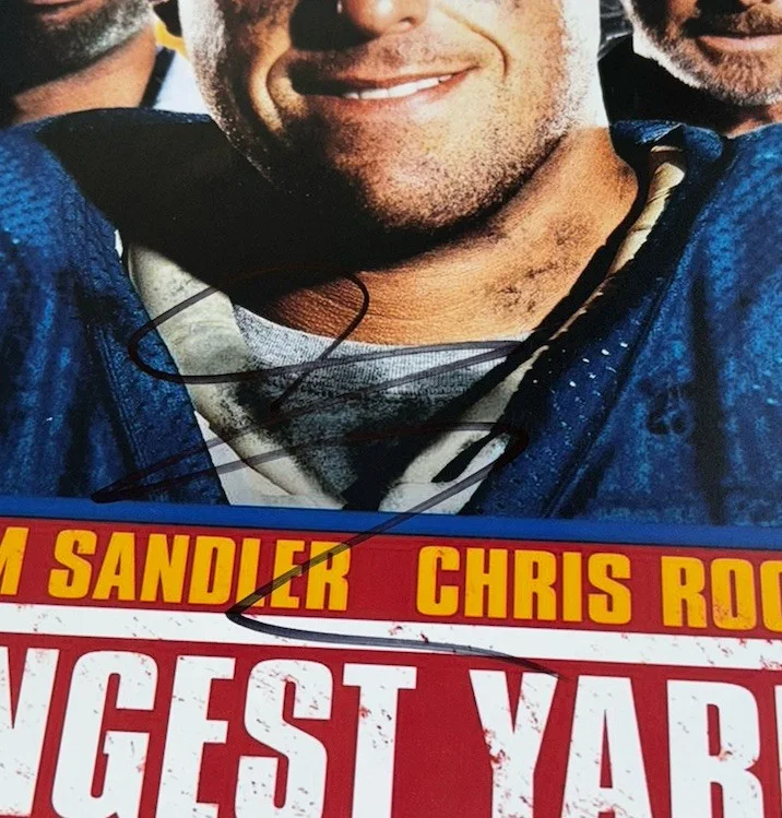 Adam Sandler signed 12x18 Photo Longest Yard, image 2