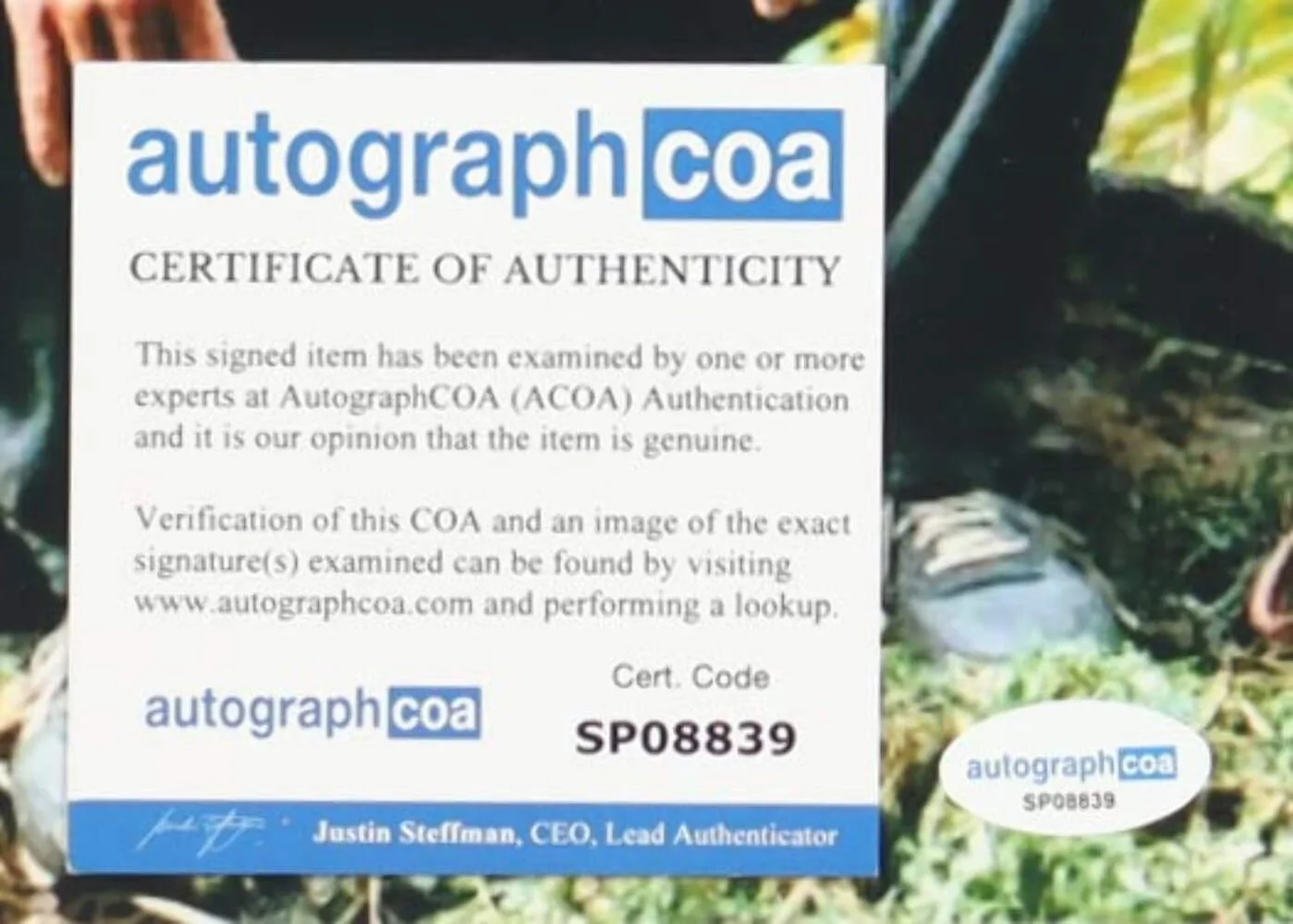 Chris Cooper — Chris Cooper Signed (ACOA) "Adaptation." 8x10 Photo Inscribed "Best Wishes" & "', изображение 2