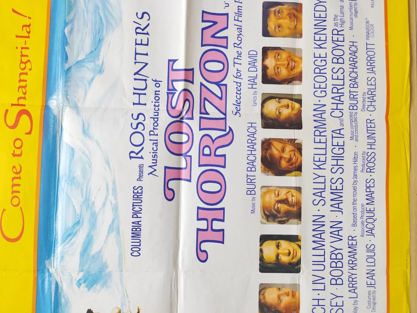 🎯 Lost Horizon (1973) – UK Quad – Musical / Bacharach / Royal Film Pick, изображение 5