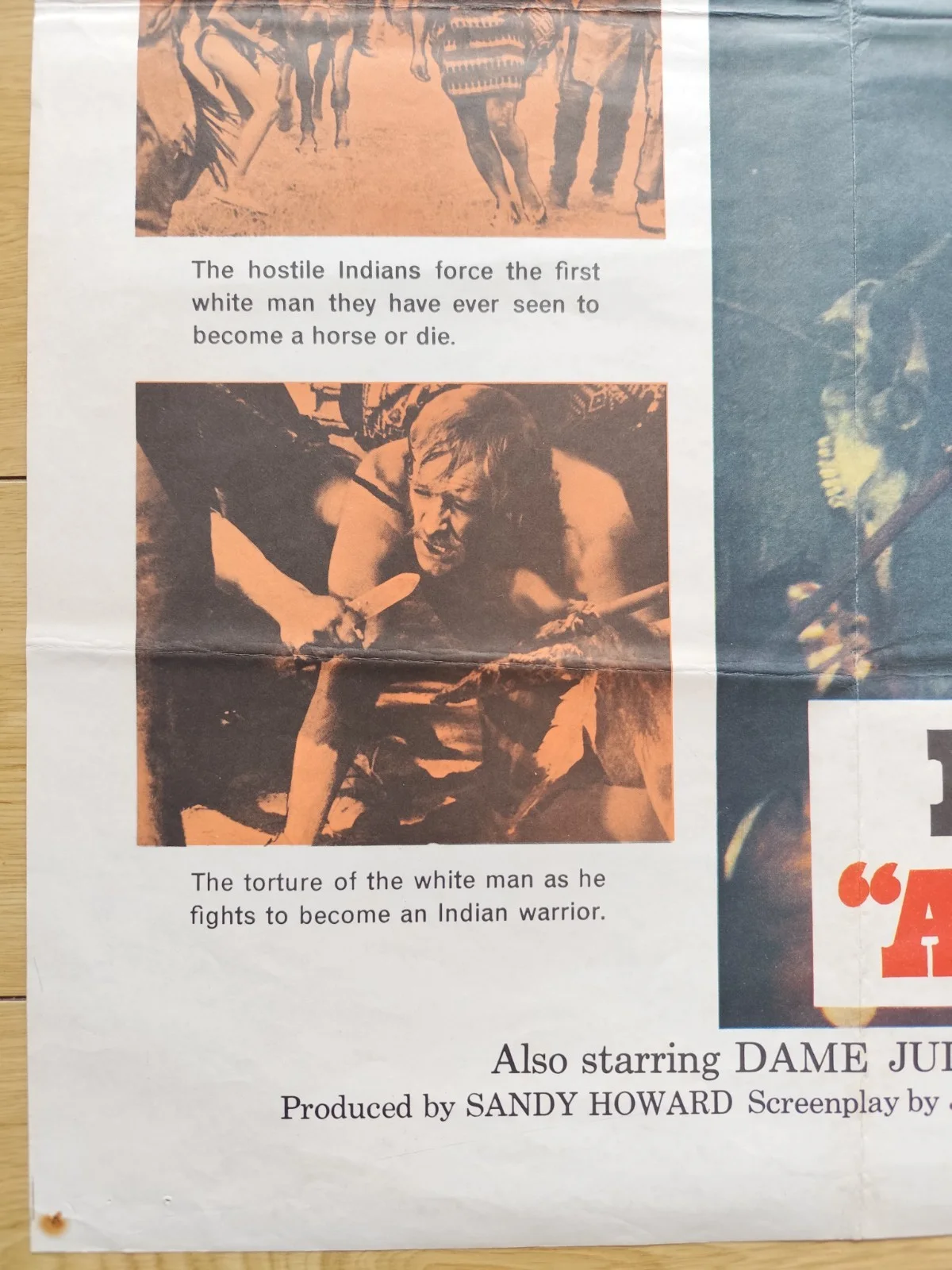 🎯A Man Called Horse (1970) – UK Quad – Richard Harris / Western / Paramount, изображение 3