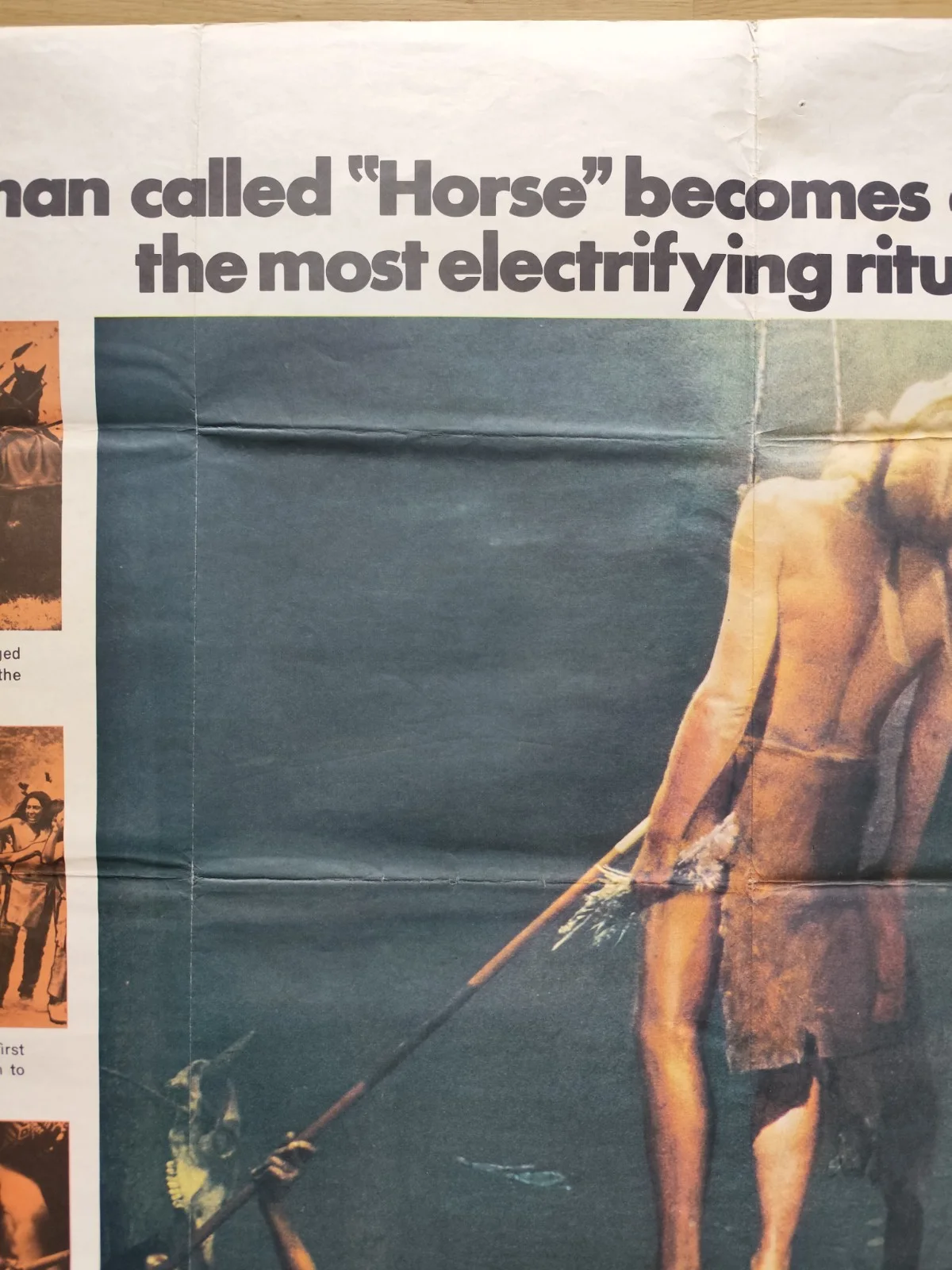 🎯A Man Called Horse (1970) – UK Quad – Richard Harris / Western / Paramount, изображение 4